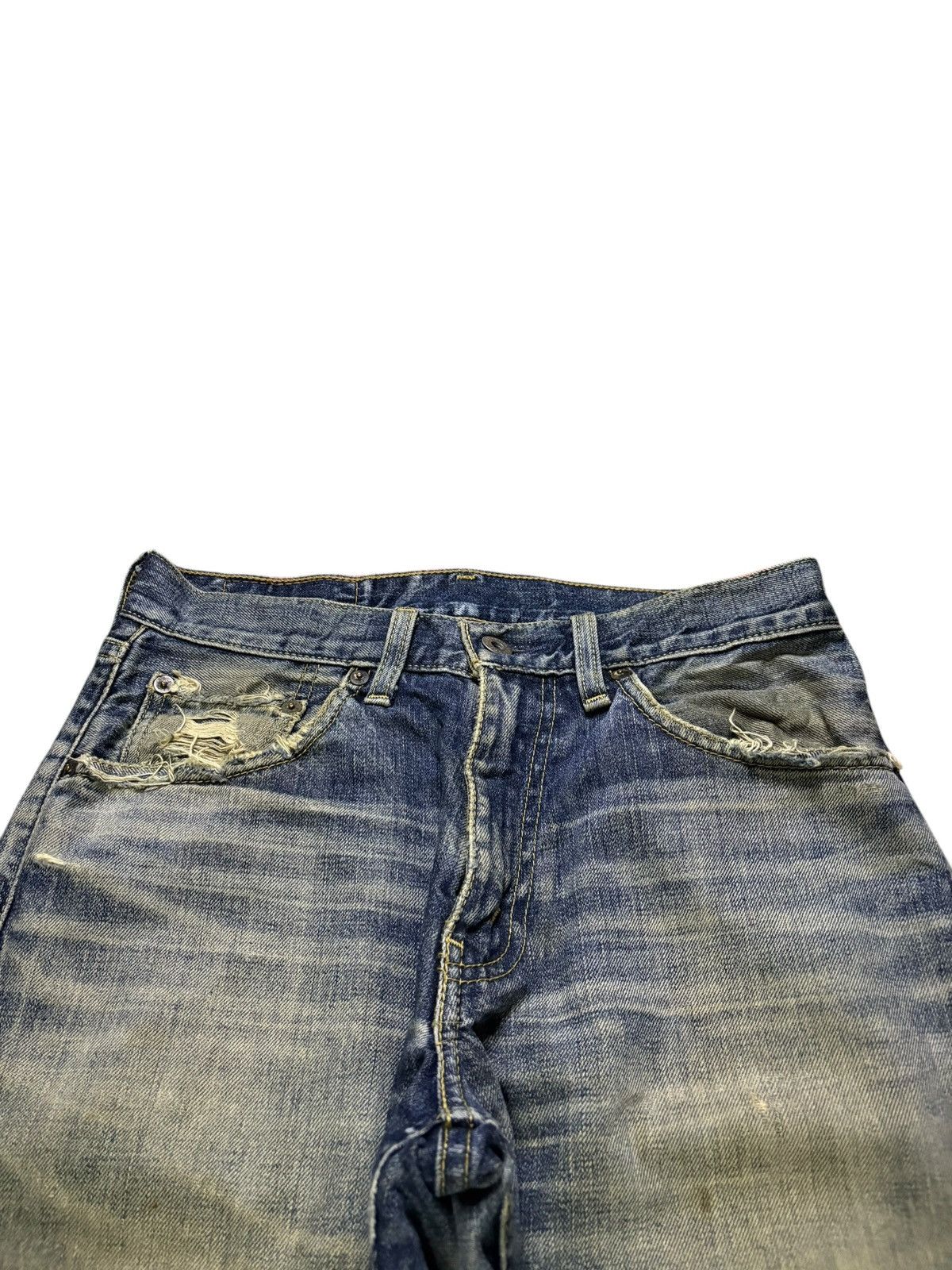 Levi's Vintage 90s Levis 502 Rusty Mud Wash Distressed Loose Jeans Size US 29 - 4 Thumbnail