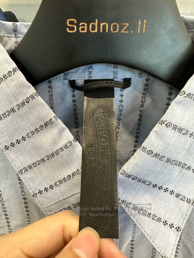 Chrome Hearts CHROME HEARTS Size L Blue striped shirt Size US L / EU 52-54 / 3 - 4 Thumbnail