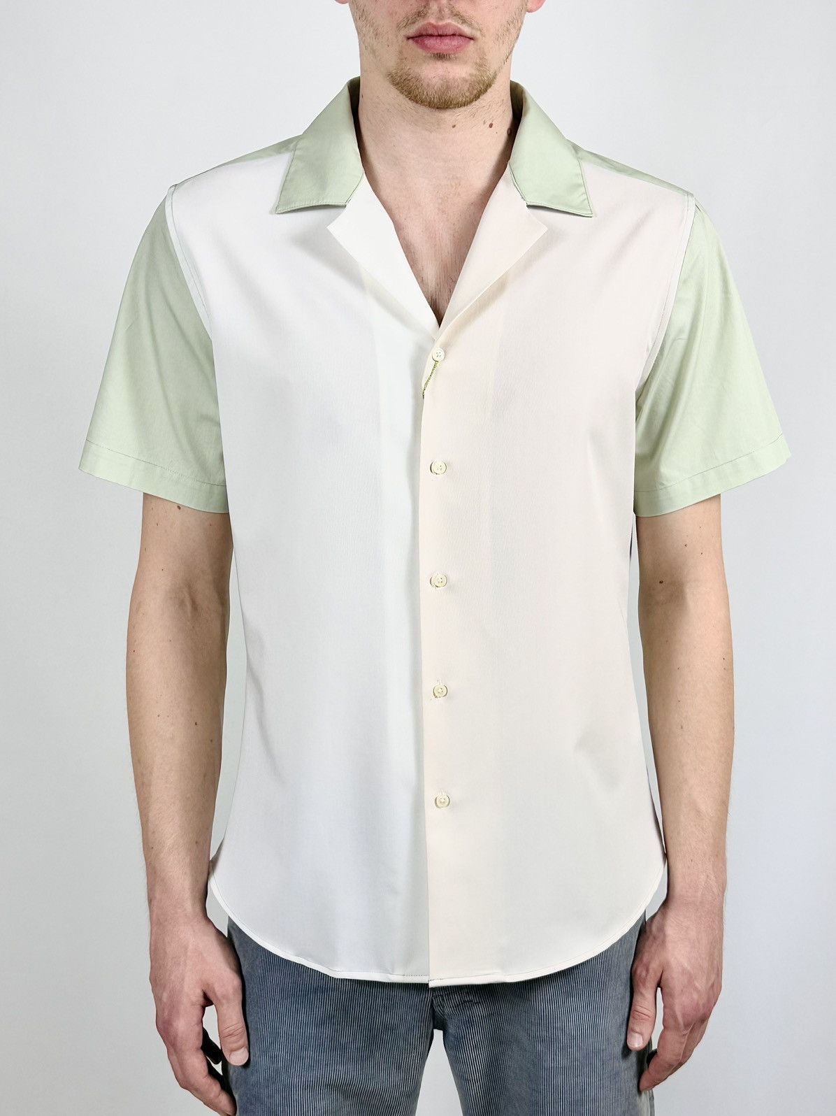 Gianni Feraud Gianni Feraud Camp Collar 3 Tone Short Sleeve Shirt Size US L / EU 52-54 / 3 - 1 Thumbnail