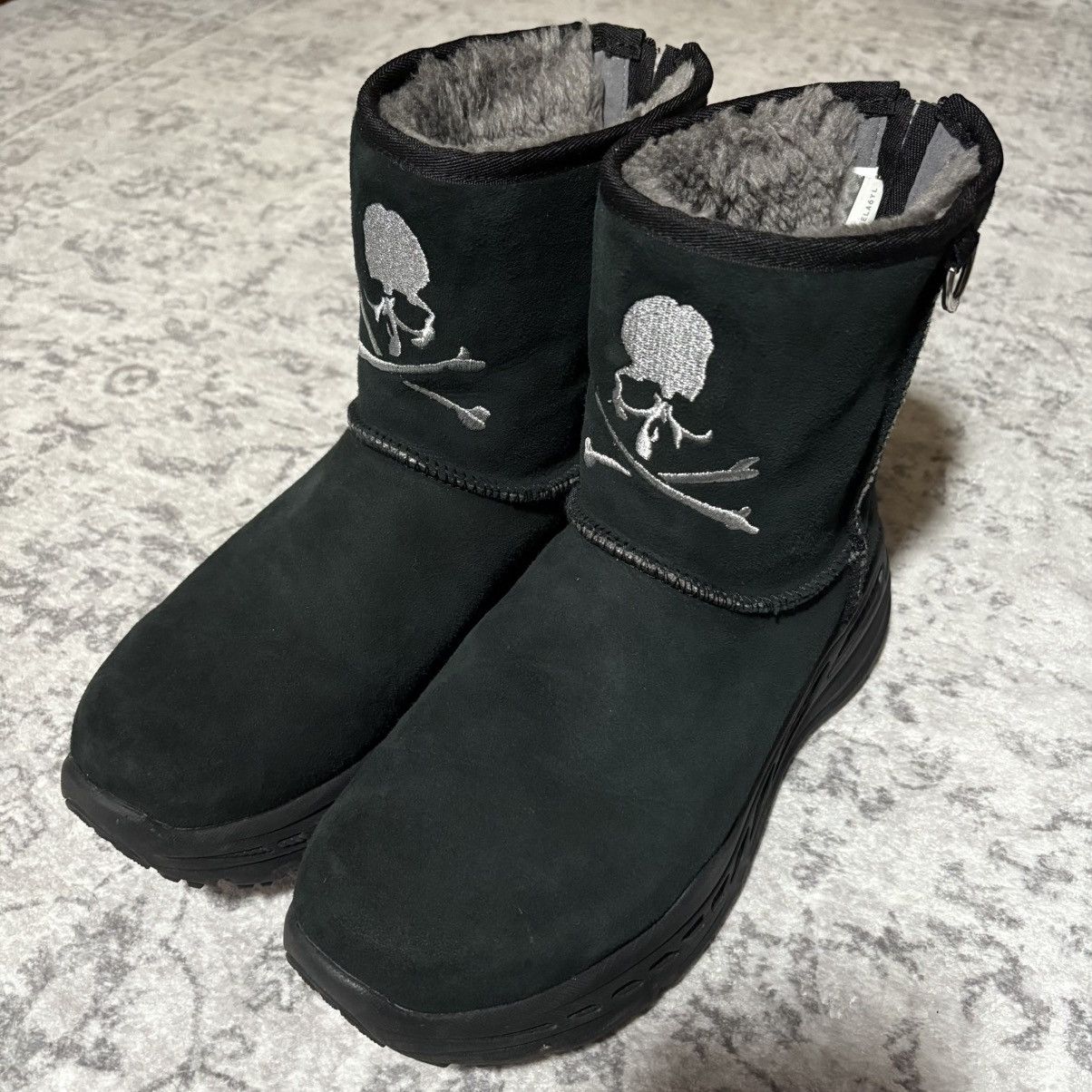 Ugg Mastermind Japan X Ugg Skull Embroidered Shearling Boots | Grailed