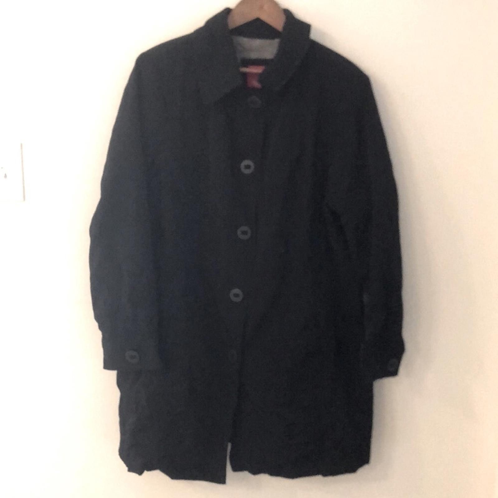 Esprit Vintage Esprit Black Coat pockets collar retro 80's SZ XL Size M / US 6-8 / IT 42-44 - 2 Thumbnail