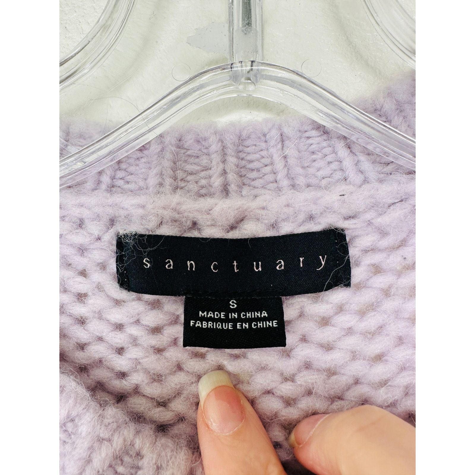 Sanctuary Sanctuary Purple Telluride Chunky Knit Long Sleeve Sweater S Size S / US 4 / IT 40 - 7 Thumbnail