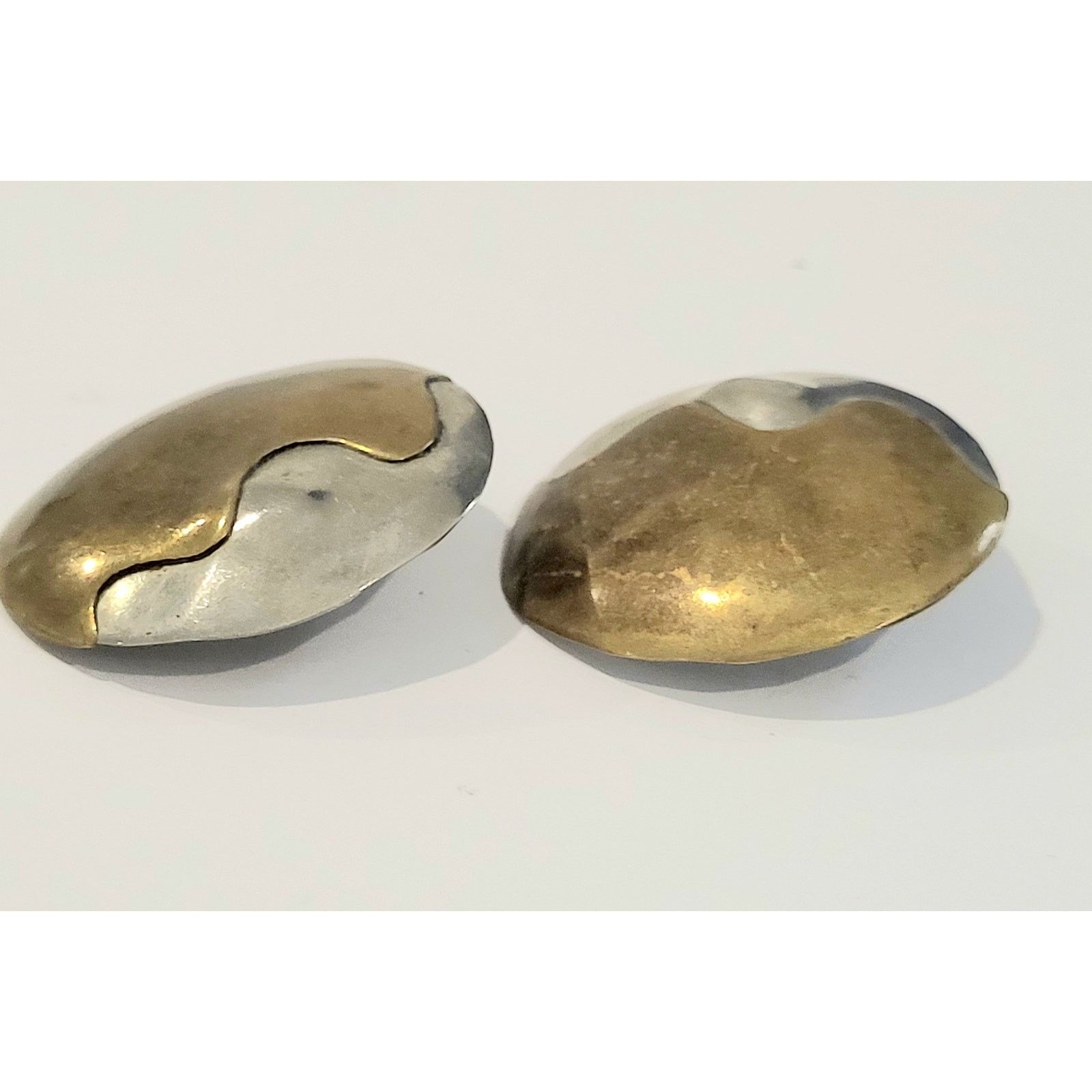 & Other Stories Artisan Hand-Crafted 2-Tone Mixed Metal Pierced Earrings Size ONE SIZE - 5 Thumbnail