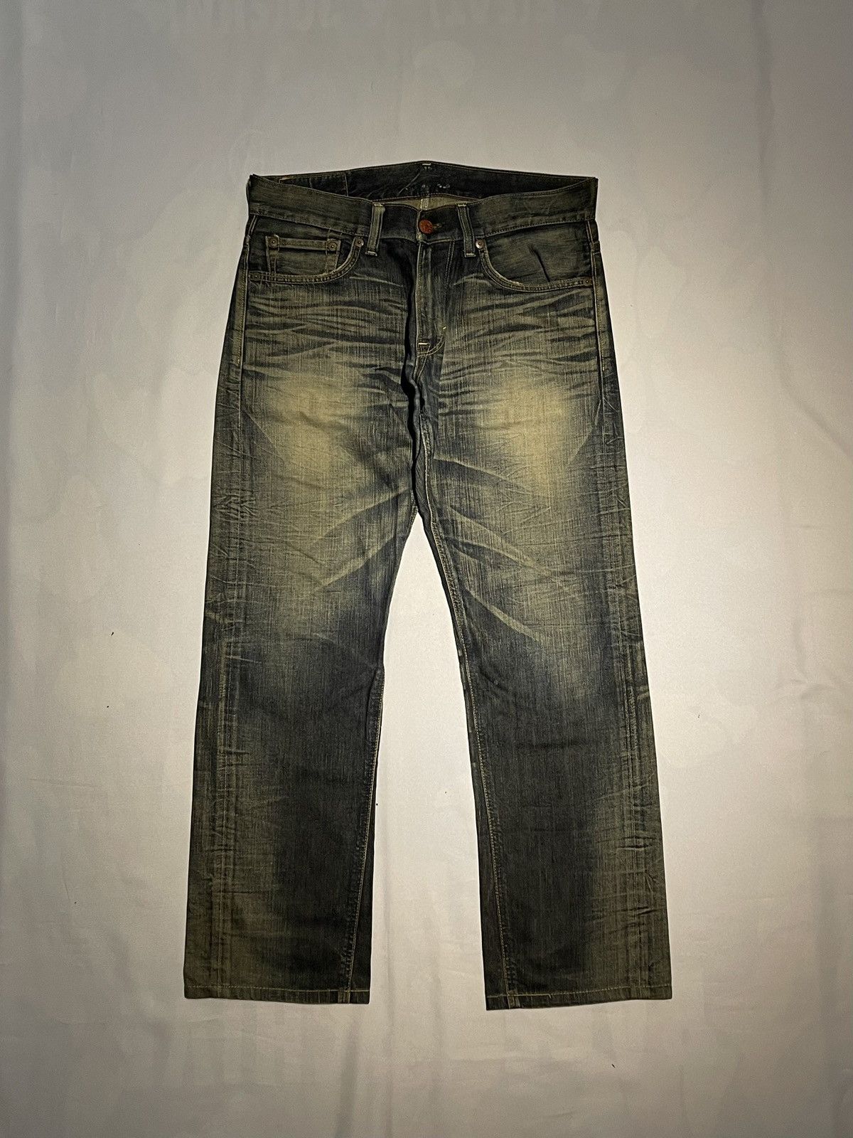 Edwin × Jean × Vintage RARE Edwin 503 Blue Trip Distressed Jeans Pant Size US 32 / EU 48 - 1 Thumbnail