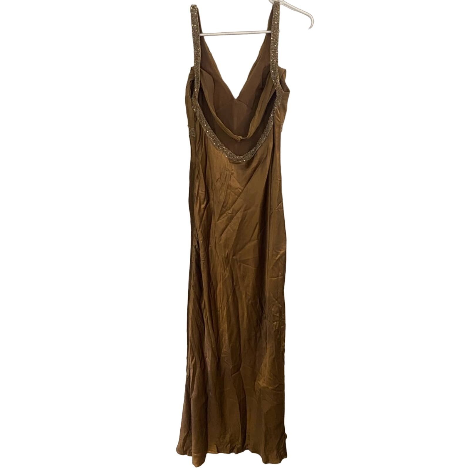 Adrianna Papell Adrianna Papell Evening Gown 100% silk dress embellished 6 Size M / US 6-8 / IT 42-44 - 2 Thumbnail