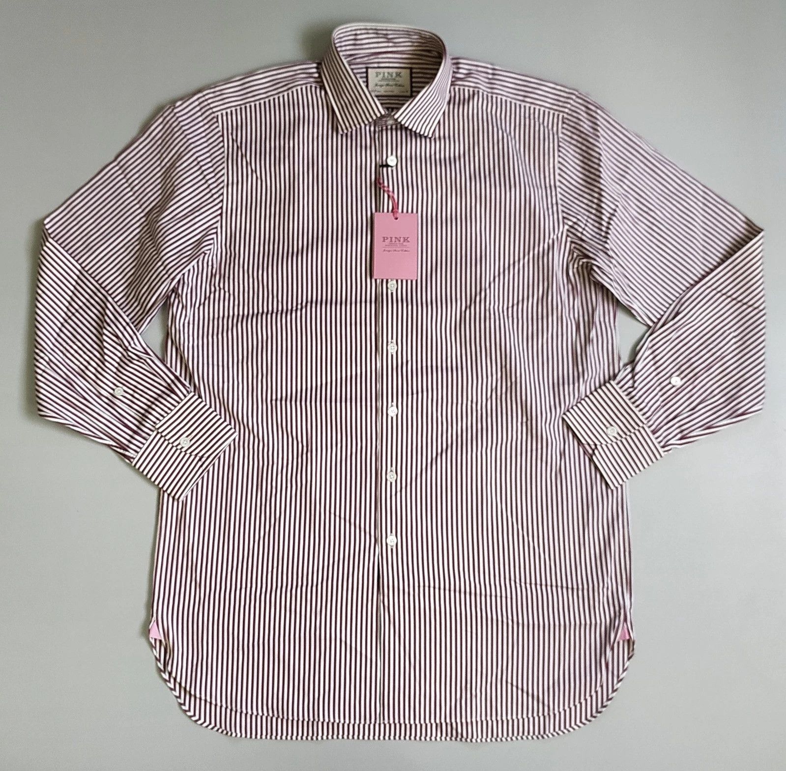 Thomas Pink Thomas Pink ClassicFit Bengal Stripe Formal Shirt T0029 Size US S / EU 44-46 / 1 - 2 Thumbnail