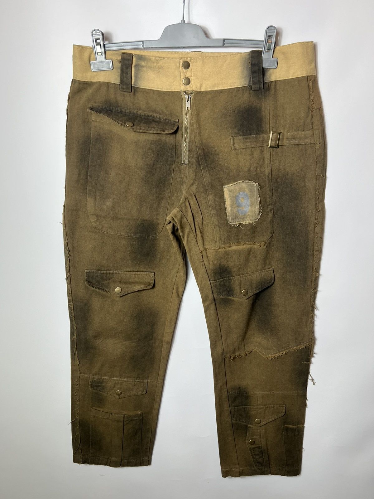 Japanese Brand Vintage streetwear y2k distressed Avant Garde pants Size US 34 / EU 50 - 1 Thumbnail
