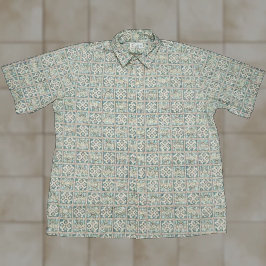 Reyn Spooner Reyn Spooner Shirt Mens Extra Large Blue Abstract Hawaiian Camp Inside Out Size US XL / EU 56 / 4 - 1 Thumbnail