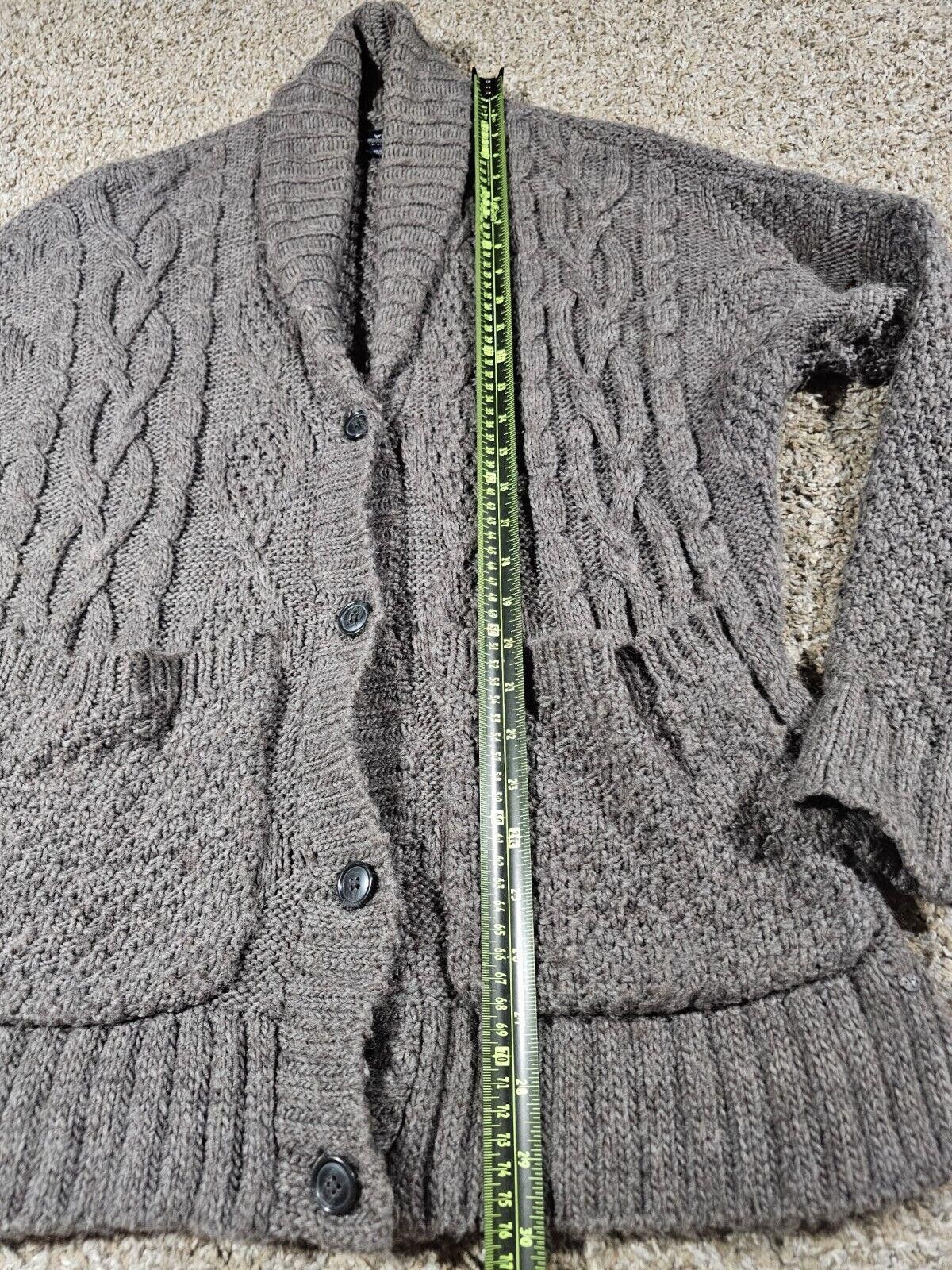 Designer American Eagle XS/S Gray 4 Button Cardigan Knit Wool Blend Size XS / US 0-2 / IT 36-38 - 4 Thumbnail