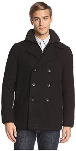 Ben Sherman Ben Sherman Wool Peacoat with Funnel-Neck Bib Size US S / EU 44-46 / 1 - 10 Thumbnail