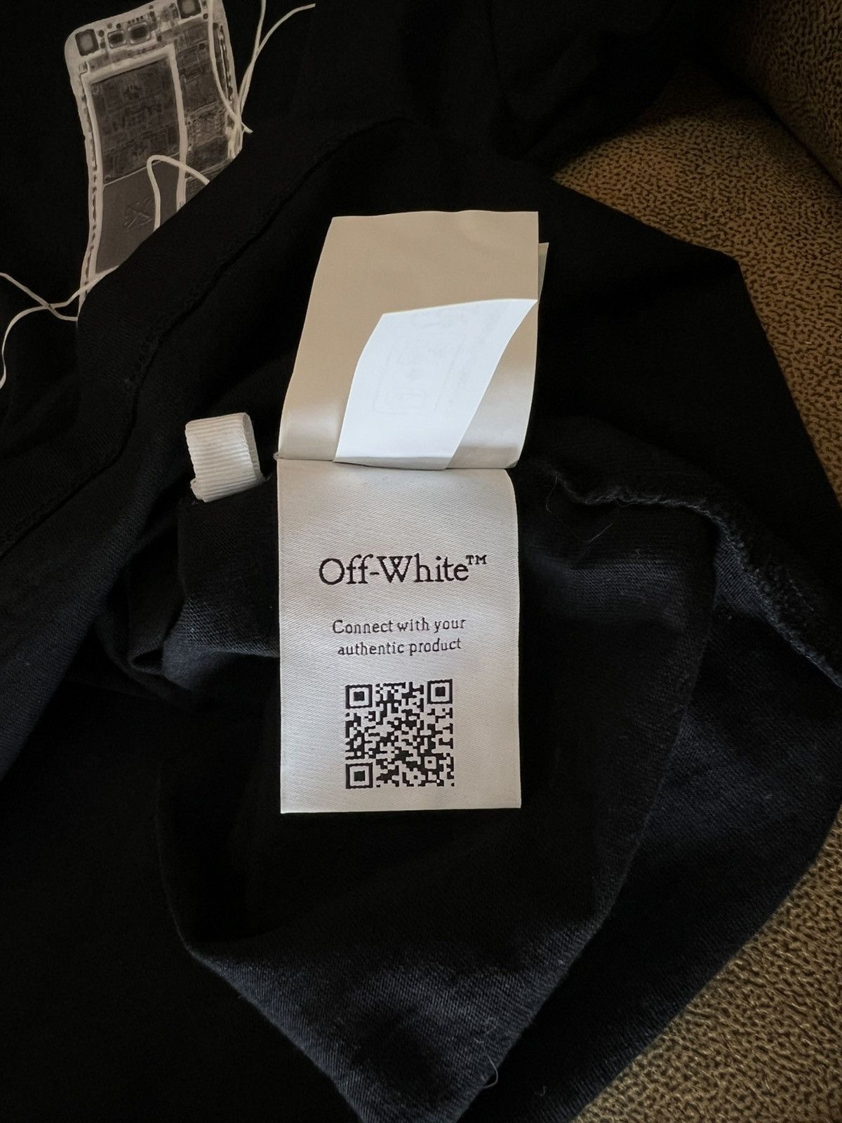 Off-White Offwhite Black Scan Arrow Tshirt. Size US XXS / EU 40 - 10 Thumbnail