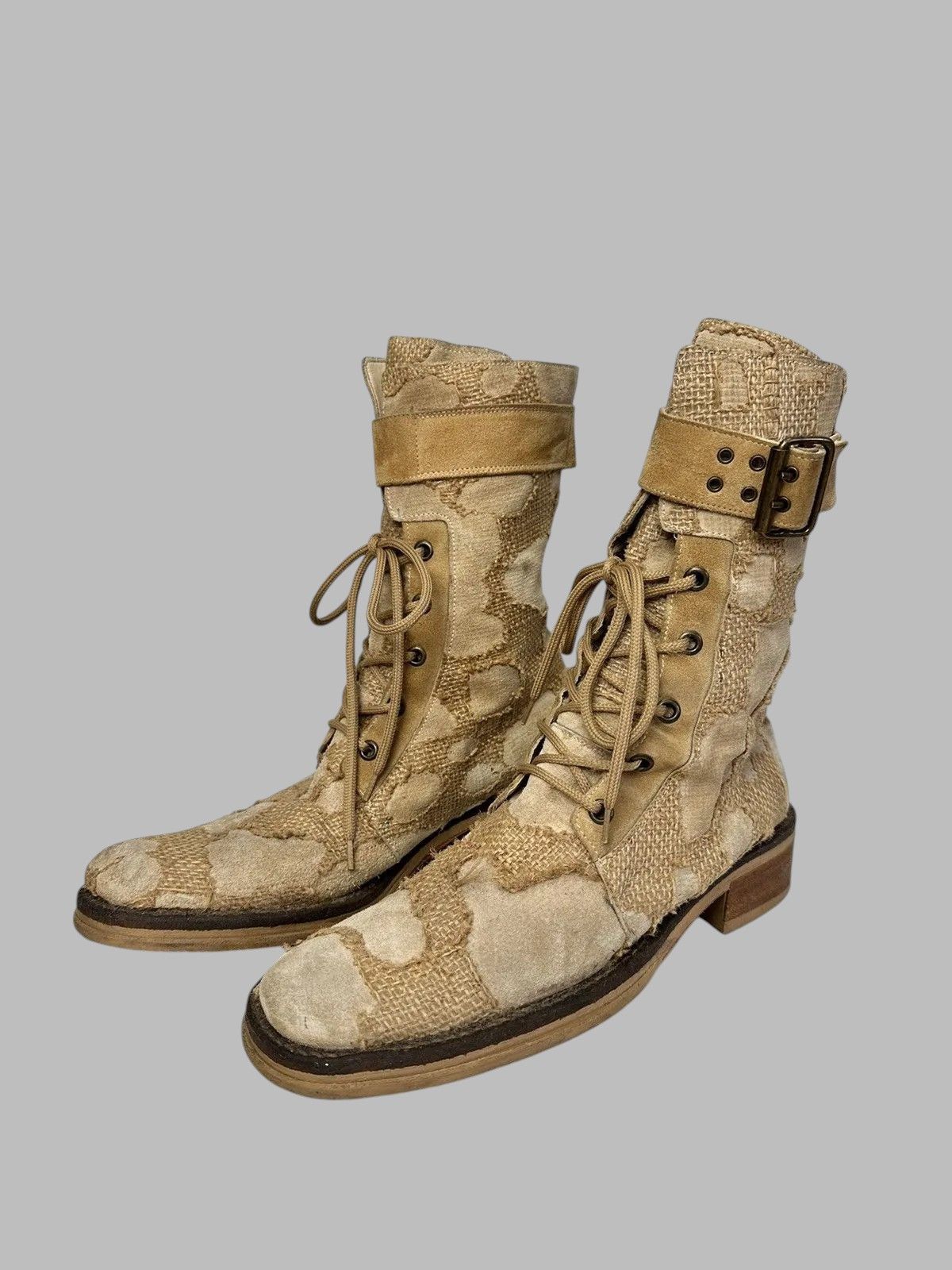 A.S.98 Issey Miyake Guidi Style Vintage AS98 High Leather Boots Size US 8 / IT 38 - 3 Thumbnail