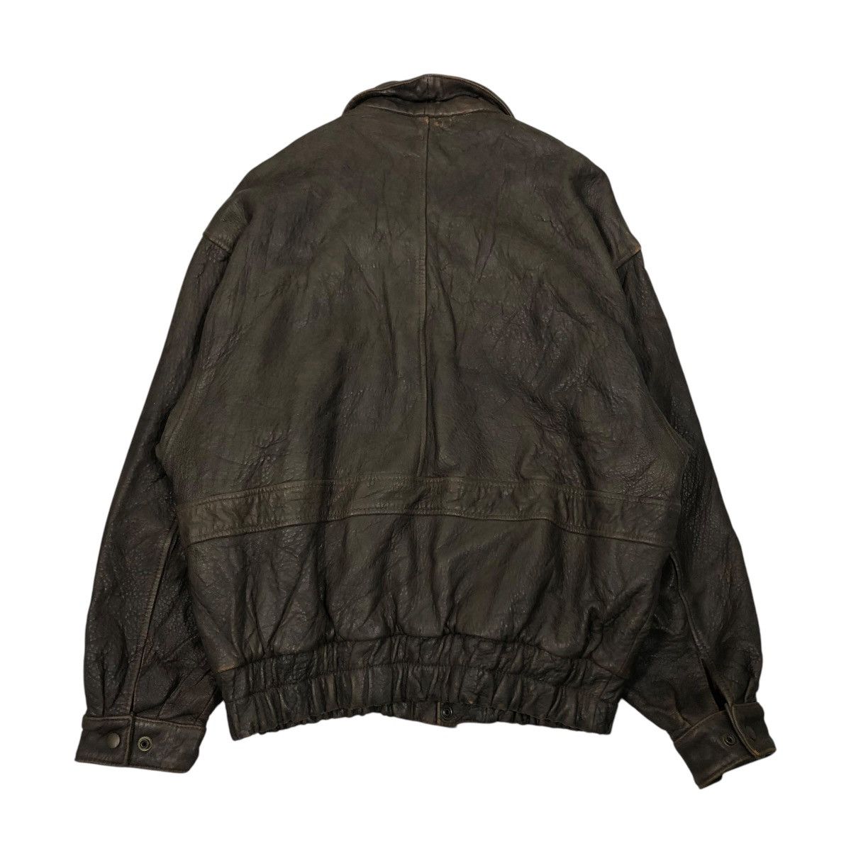 Japanese Brand 🔥VINTAGE LEATHER BIKER JACKET ENZO MOLTENI ISSEY MIYAKE Size US L / EU 52-54 / 3 - 2 Thumbnail