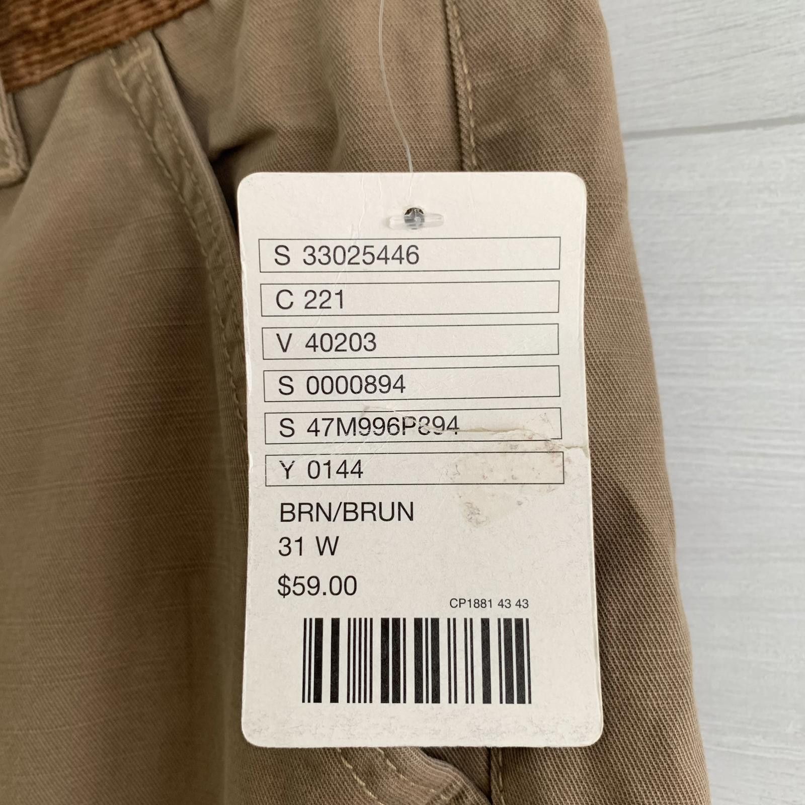 Koto NWT Koto - Brown corduroy waistband tapered pants, sz 31 Size US 31 - 5 Thumbnail