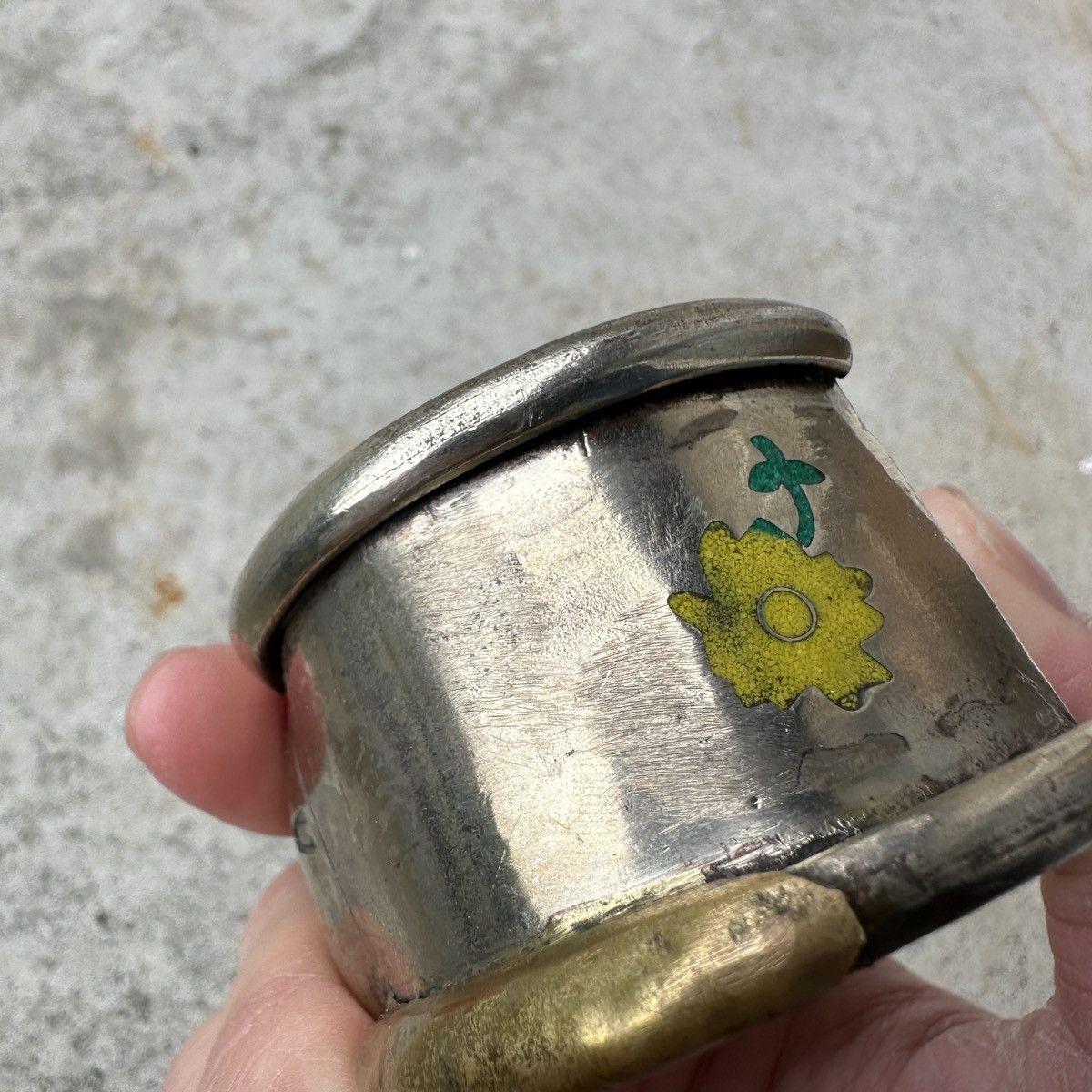 Kapital Kapital bull horn flower heart navajo symbol bangle bracelet Size ONE SIZE - 8 Thumbnail