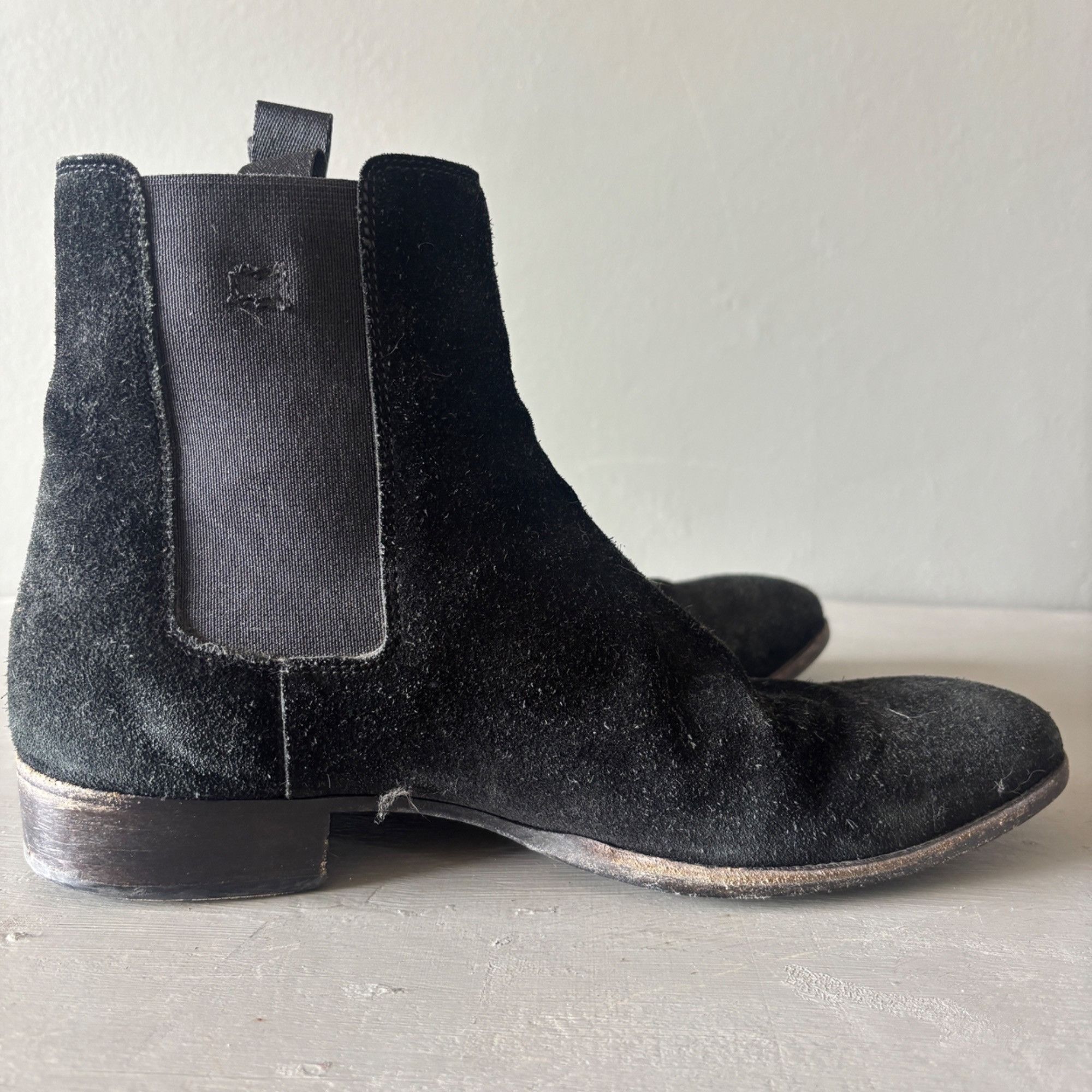 Marc Jacobs Vintage Marc Jacobs Black Suede Chelsea Boots Mens Size 39 M Size US 6 / EU 39 - 8 Thumbnail