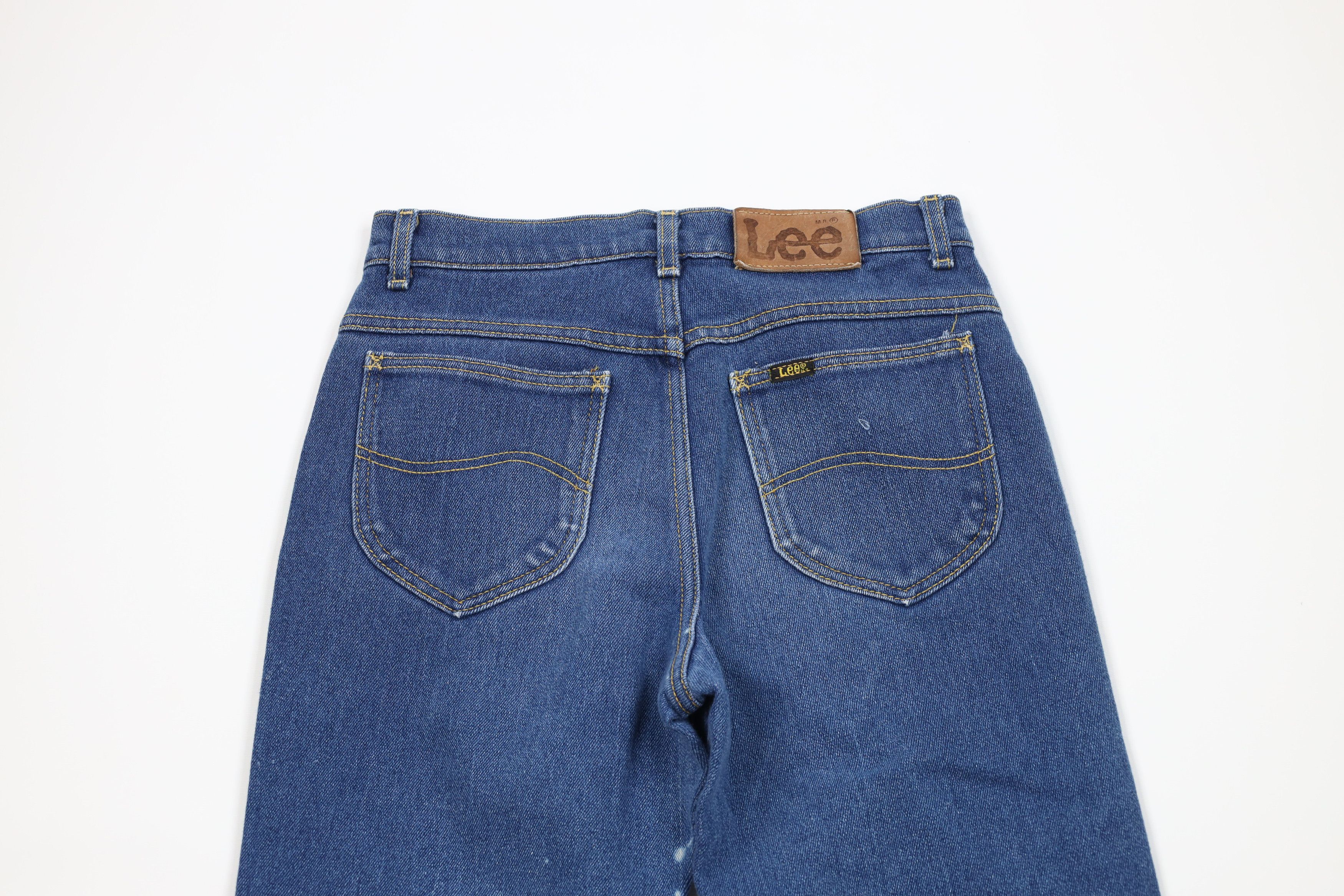 Lee Vintage 70s Lee Distressed Flared Denim Jeans Blue USA Size 27" / US 4 / IT 40 - 11 Thumbnail