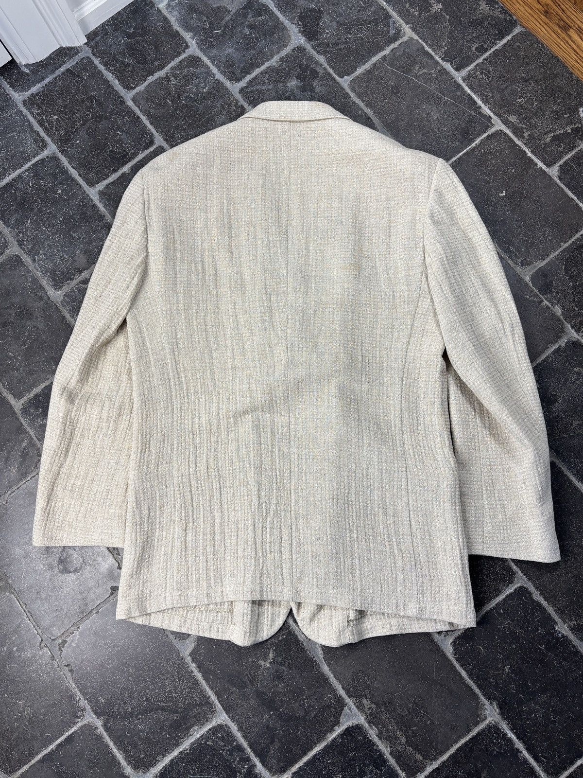 Emporio Armani S/S 1994 Emporio Armani Jacket 90s Vintage Linen Blazer Puck Size 48R - 11 Thumbnail
