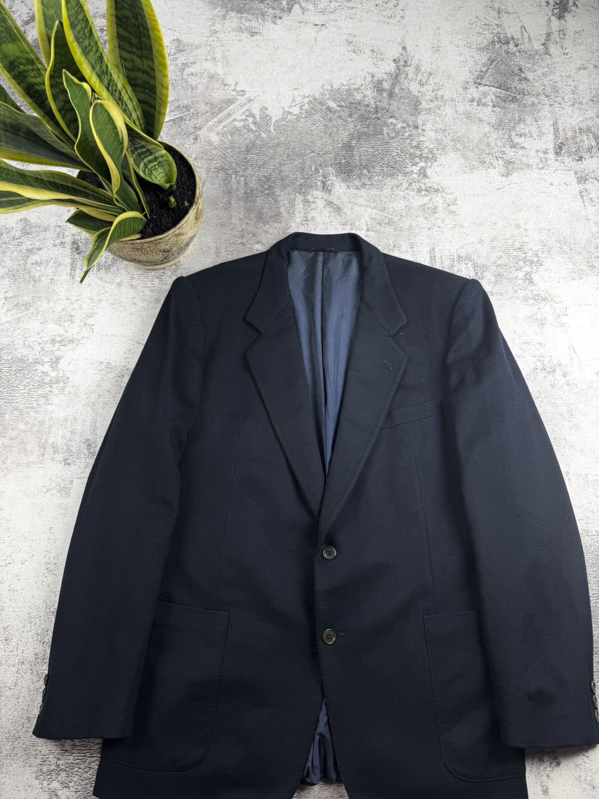 Saint Laurent Paris Saint Laurent Rive Gauche Vintage 54R Cashmere Classic Luxury Blazer Suit Jacket Size 54R - 4 Thumbnail