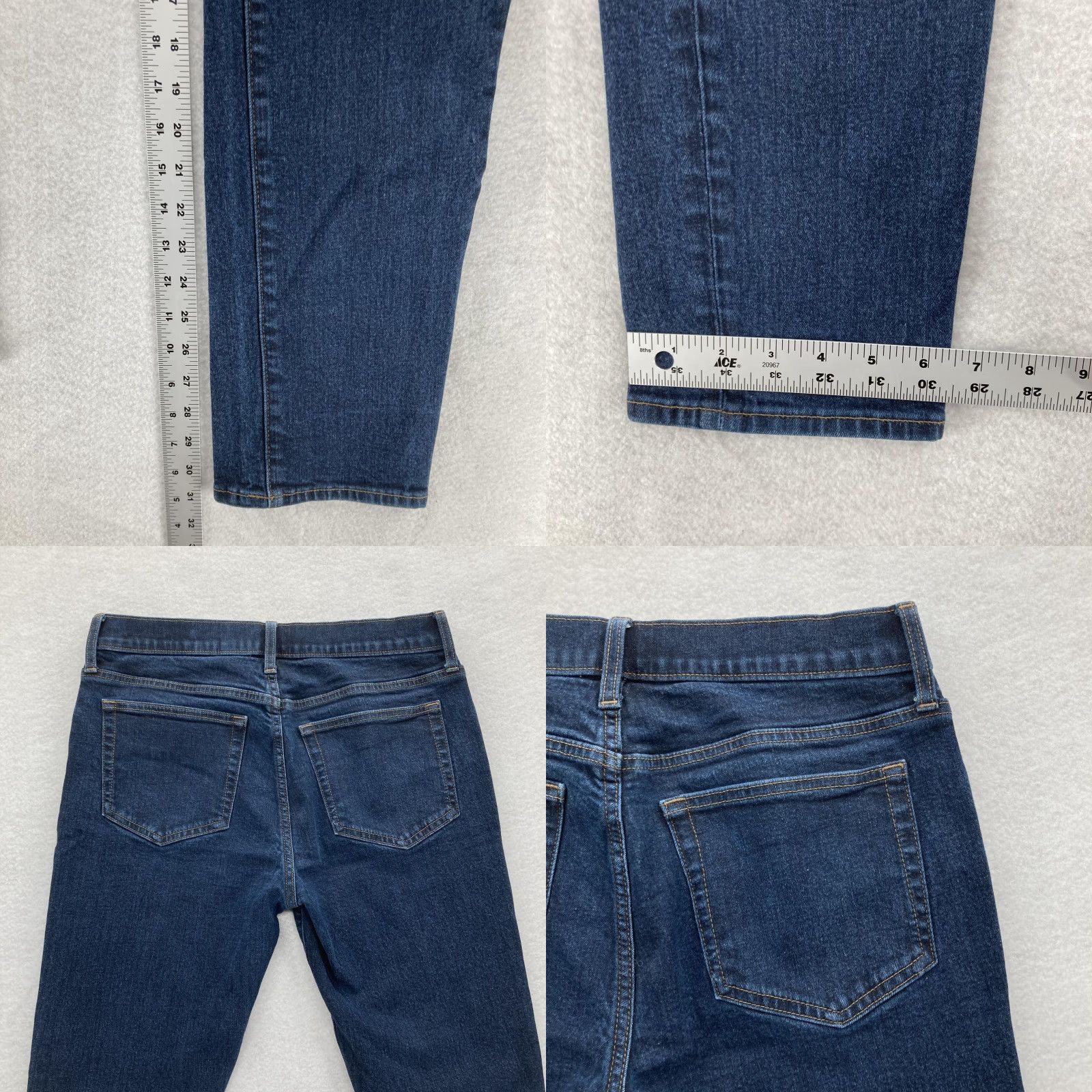 J.Crew J.CREW Jeans Mens 32x32 Blue Slim Straight Signature Flex Stretch Denim Preppy Size US 32 / EU 48 - 8 Thumbnail