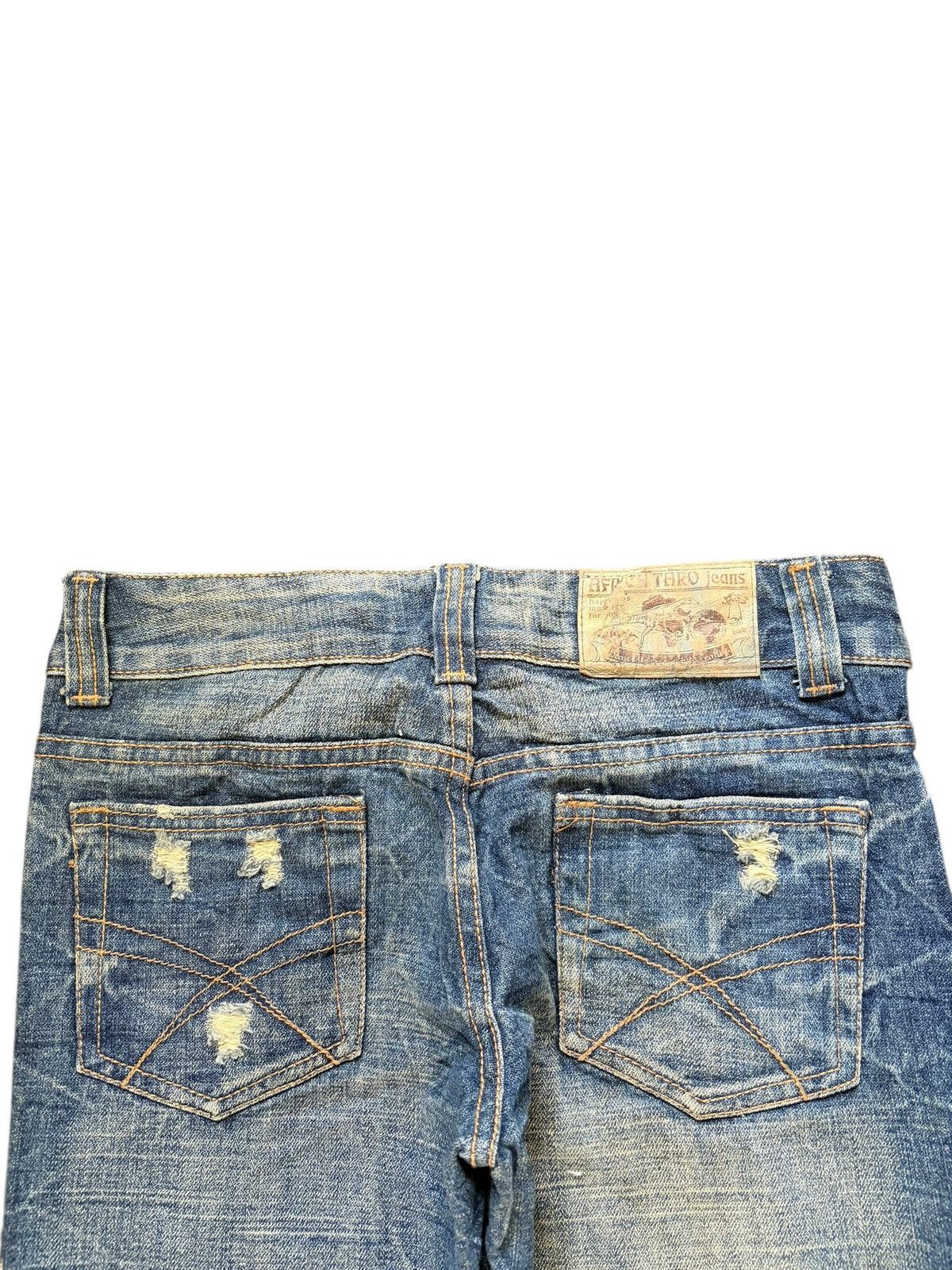 Acne Studios Vintage Japanese Brand Low Rise Heavy Distress Jeans Size 29" - 4 Thumbnail