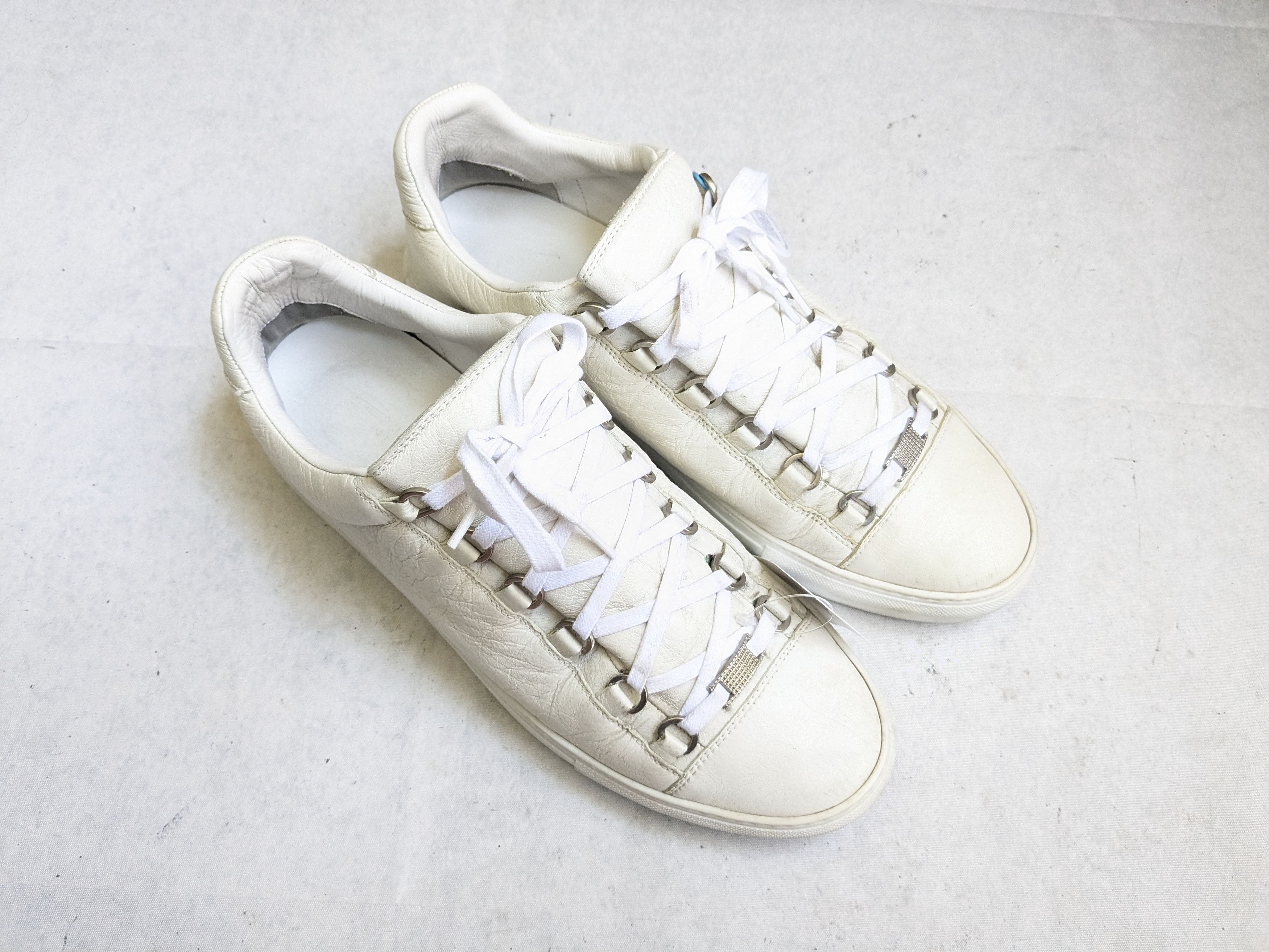 Balenciaga Balenciaga Arena White 10 Low Tops Leather Size US 10 / EU 43 - 4 Thumbnail
