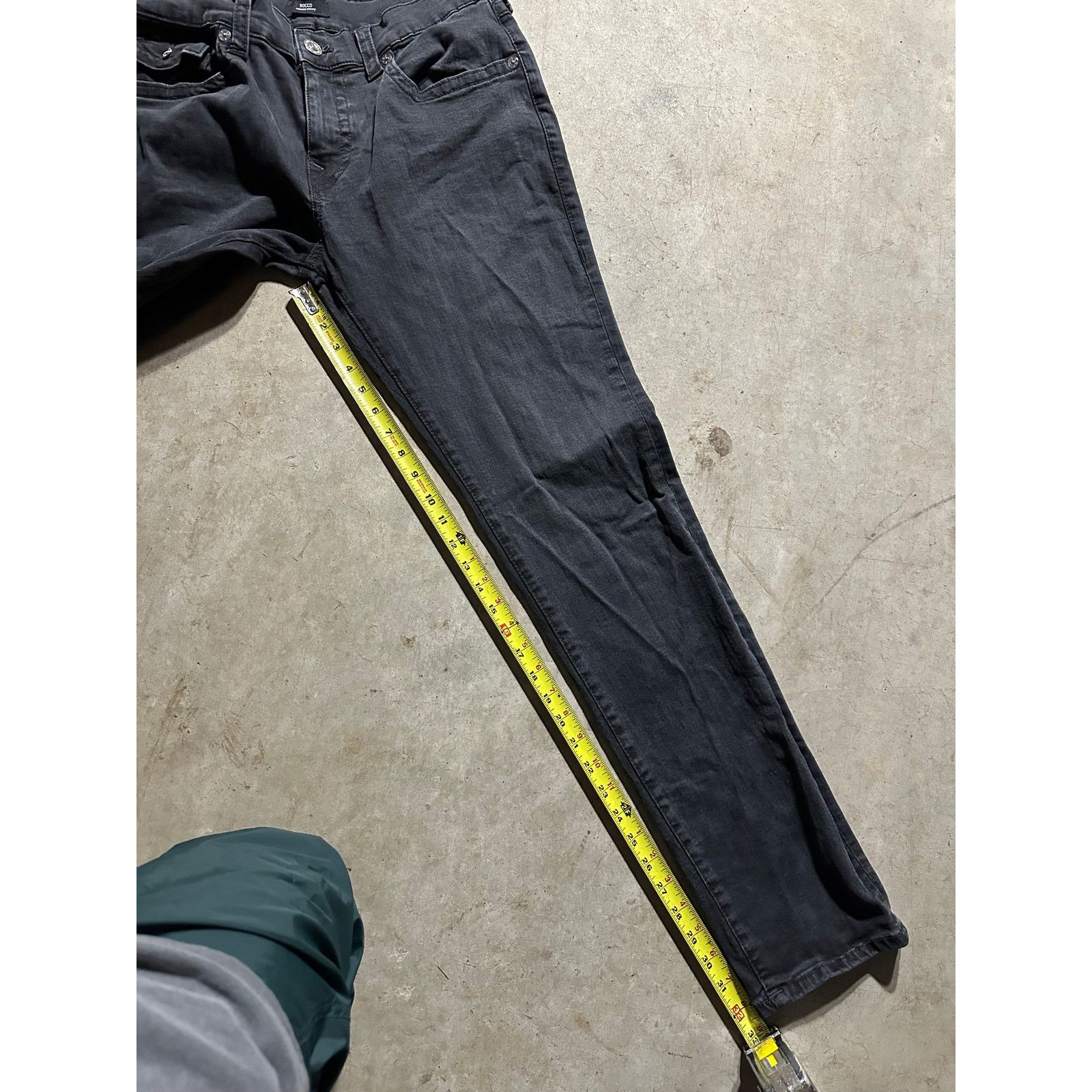 True Religion True Religion Rocco Relaxed Skinny Black Denim Jeans 34x32 Size US 34 / EU 50 - 10 Thumbnail