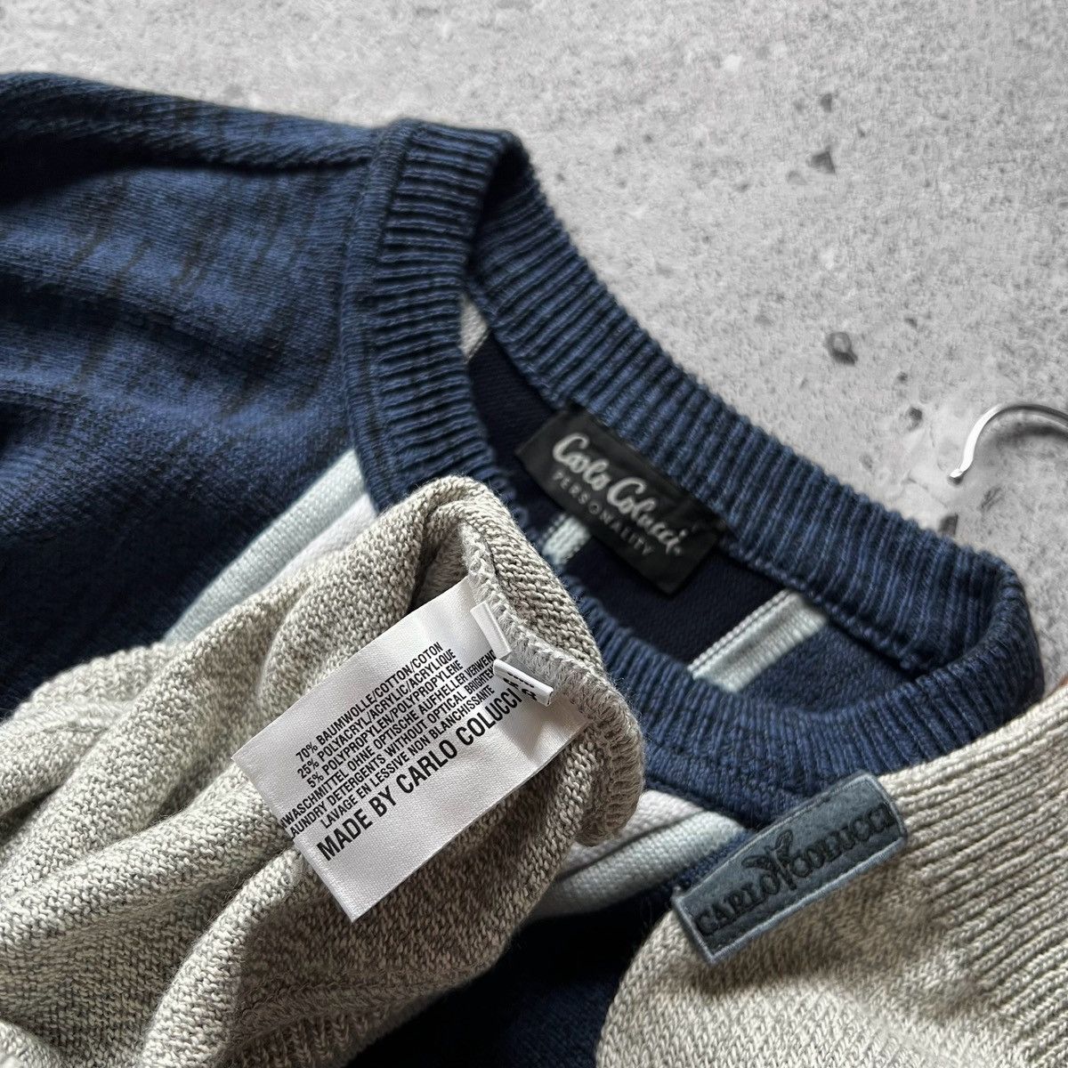 Carlo Colucci × Vintage Carlo Colucci Mens Vintage 90s Knit Long Sleeve Sweater Y2K Size US L / EU 52-54 / 3 - 6 Thumbnail