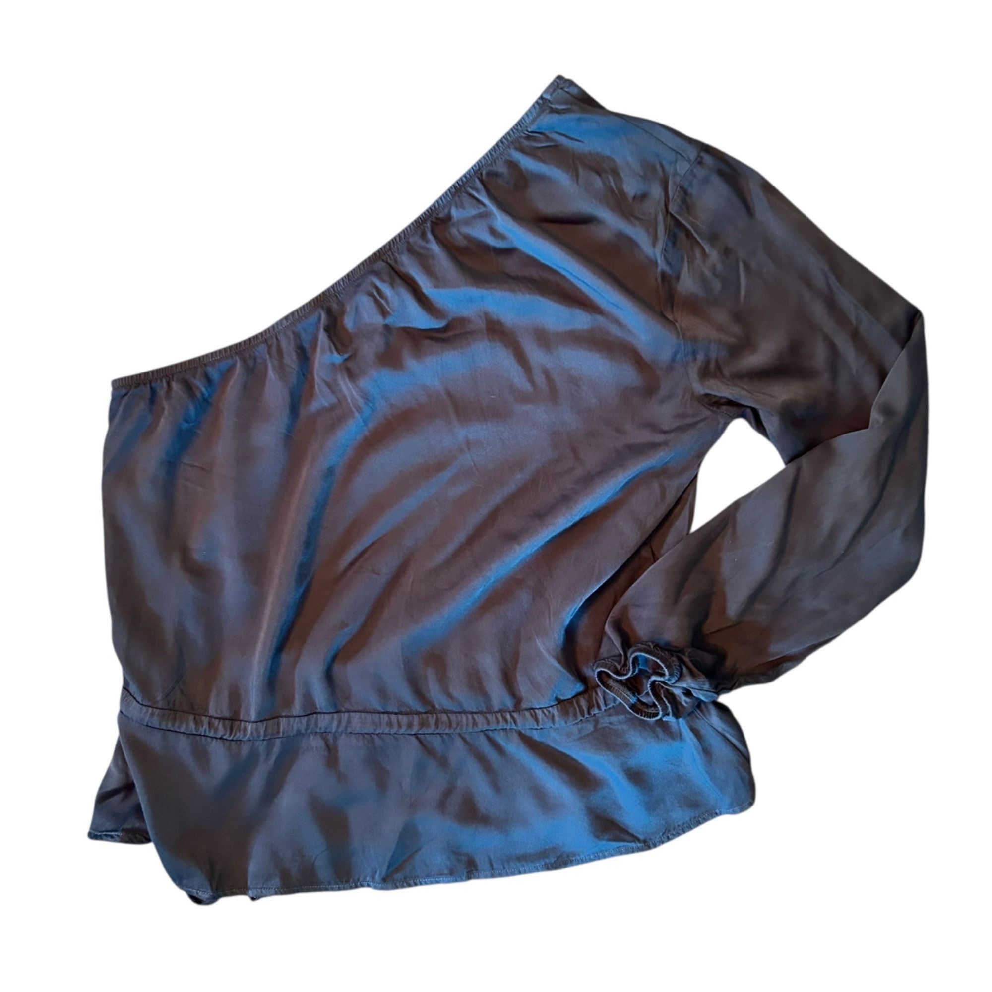 Other Cloth & Stone Dark Forest Green One Shoulder Top XS Size XS / US 0-2 / IT 36-38 - 5 Thumbnail