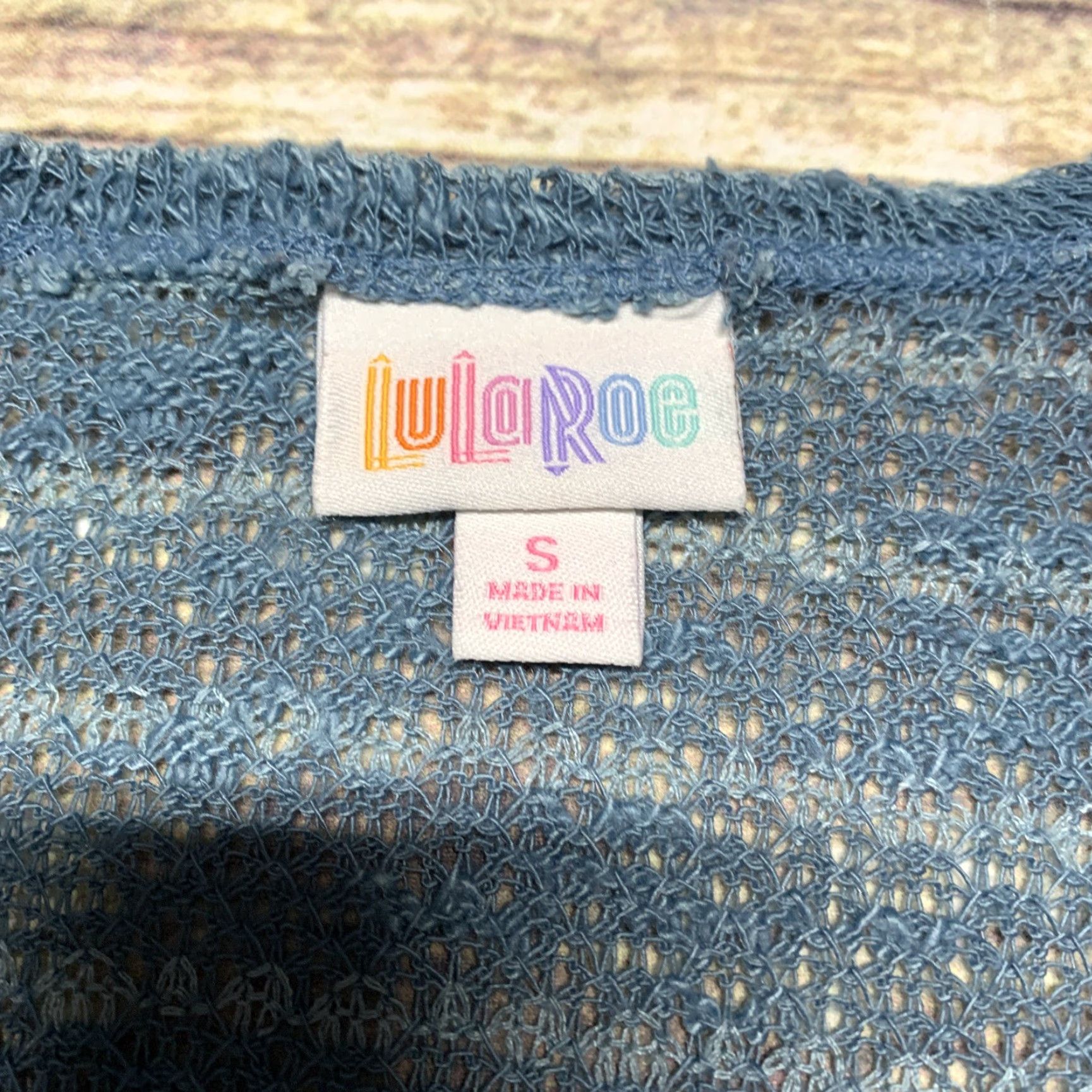 Vintage LULAROE Cardigan Teal Open Shrug 3/4 Sleeve Sweater Women Size S Size S / US 4 / IT 40 - 2 Thumbnail