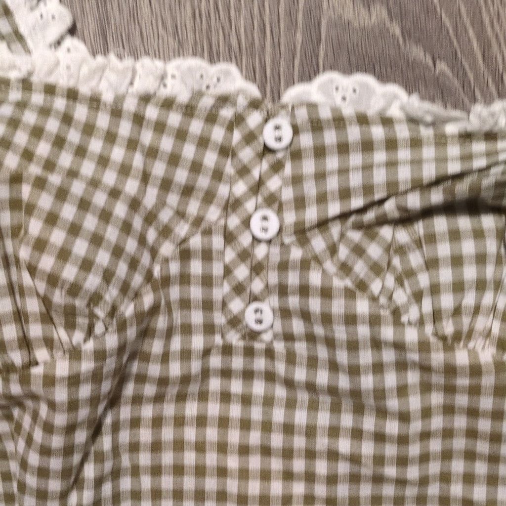 Free People Free People Cassie Gingham Ruffle Bodysuit Size Large Size L / US 10 / IT 46 - 4 Thumbnail