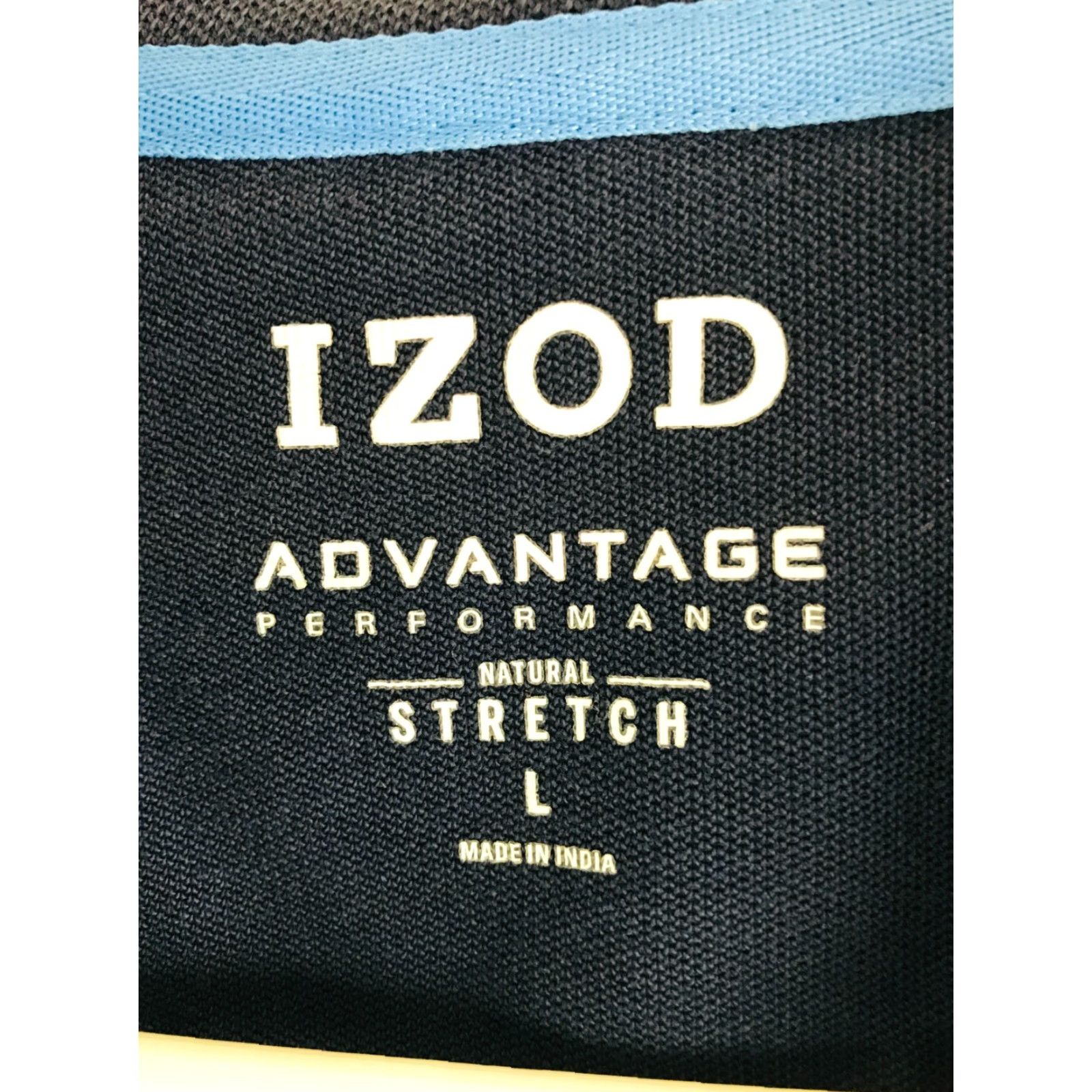 Izod IZOD Polo Shirt Men's L Navy Blue Short Sleeve Collared Stretch Regular Size US L / EU 52-54 / 3 - 5 Thumbnail