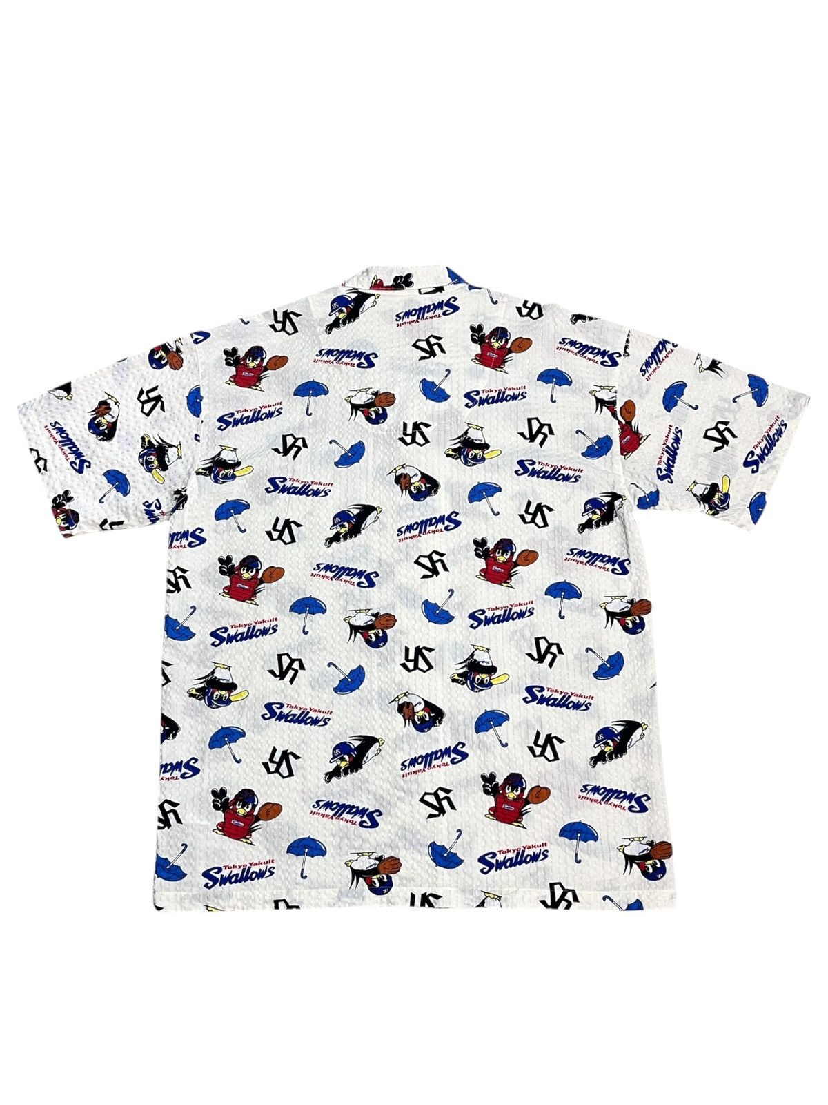 MLB Rare Tokyo Yakult Swallows All Over Print Pajama Set Unisex Size US M / EU 48-50 / 2 - 6 Thumbnail