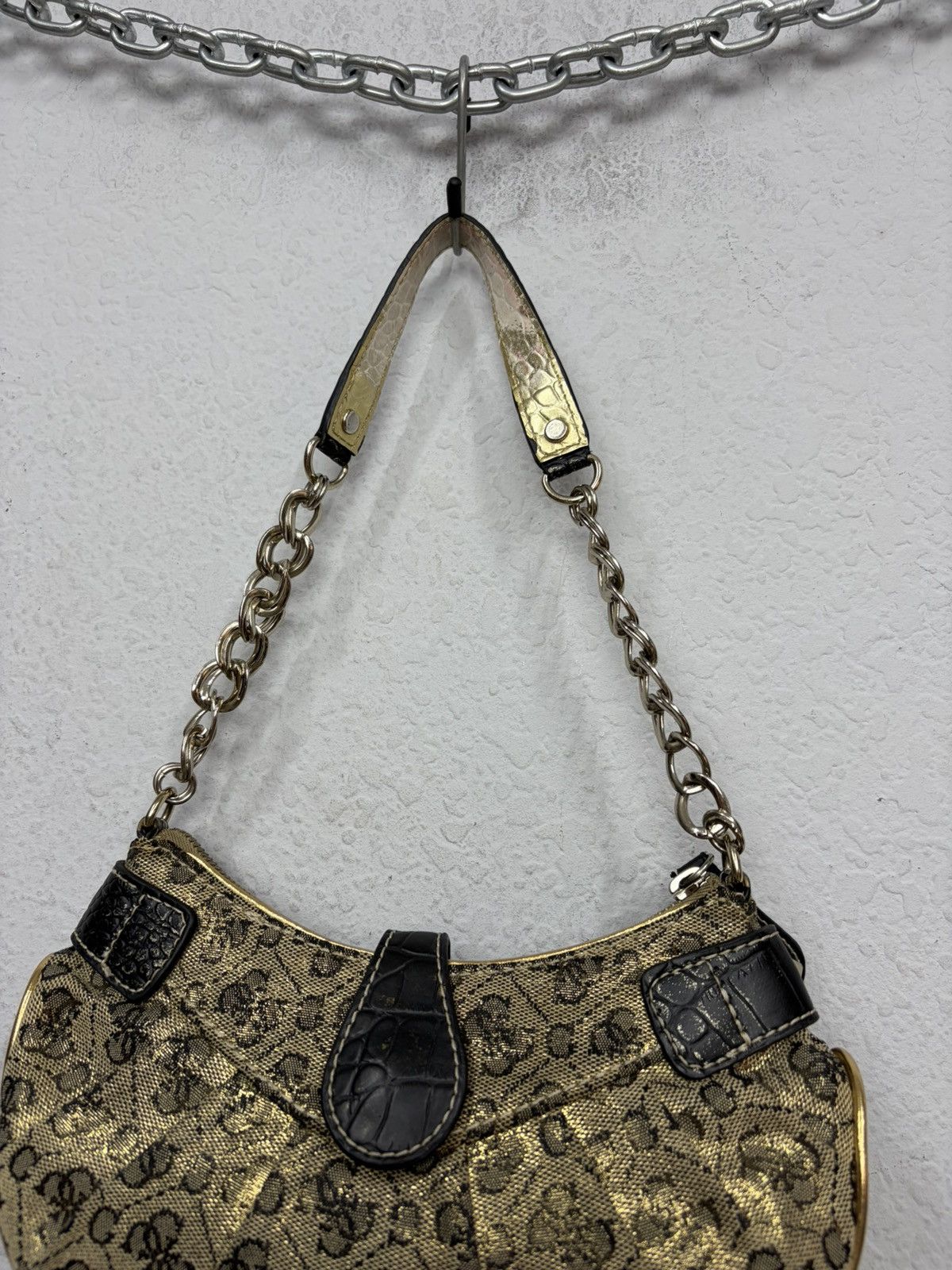 Guess Archive Guess Gold Metal y2k Baguette Shoulder Mini Bag Size ONE SIZE - 19 Thumbnail