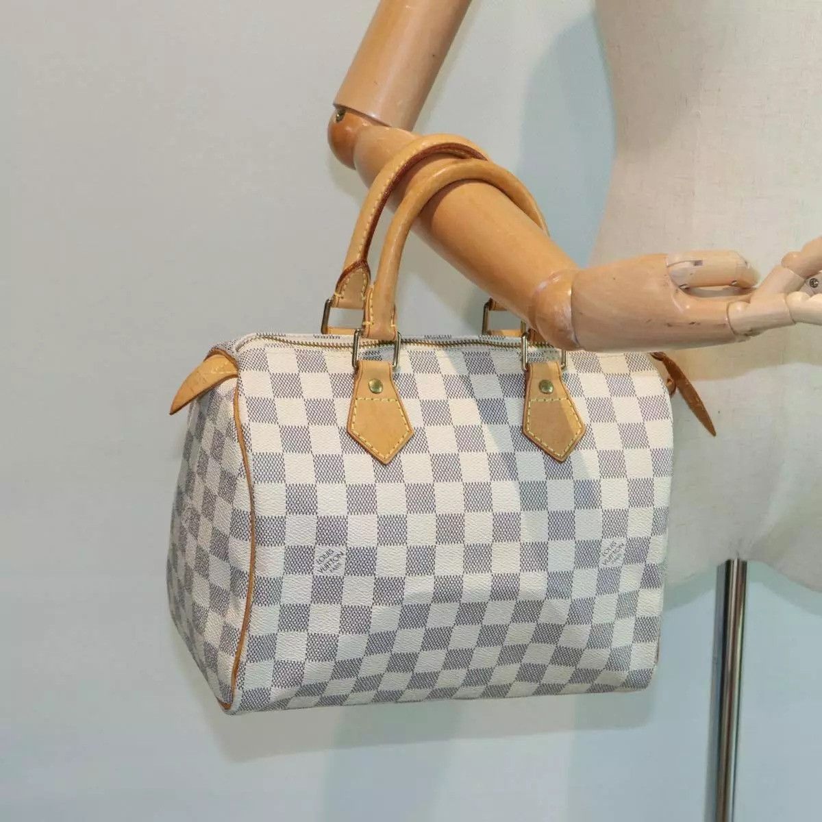 Louis Vuitton LOUIS VUITTON Damier Azur Speedy 25 Hand Bag Size ONE SIZE - 6 Thumbnail