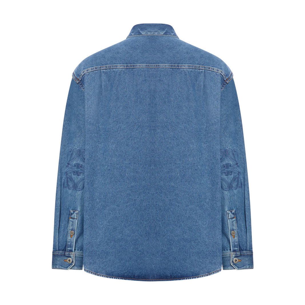 Loewe LOEWE Mid Blue Denim Anagram Jacket New & Authentic (Men's s Size US M / EU 48-50 / 2 - 2 Thumbnail