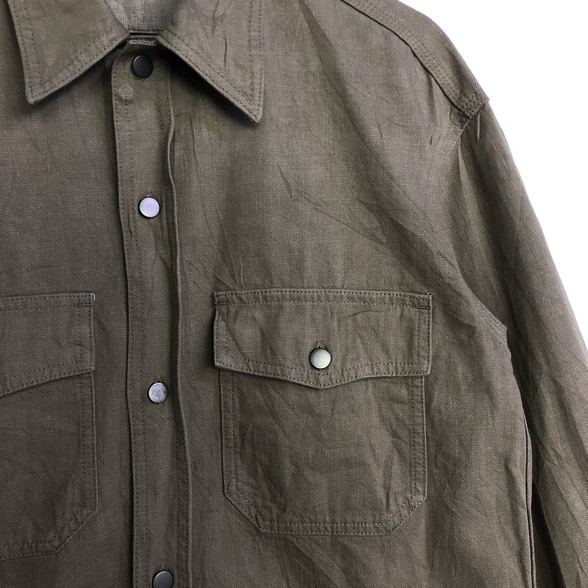 Lemaire × Uniqlo Christophe LemaireXUniqlo U Denim Oversize Long Sleeve Shirt Size US S / EU 44-46 / 1 - 6 Thumbnail