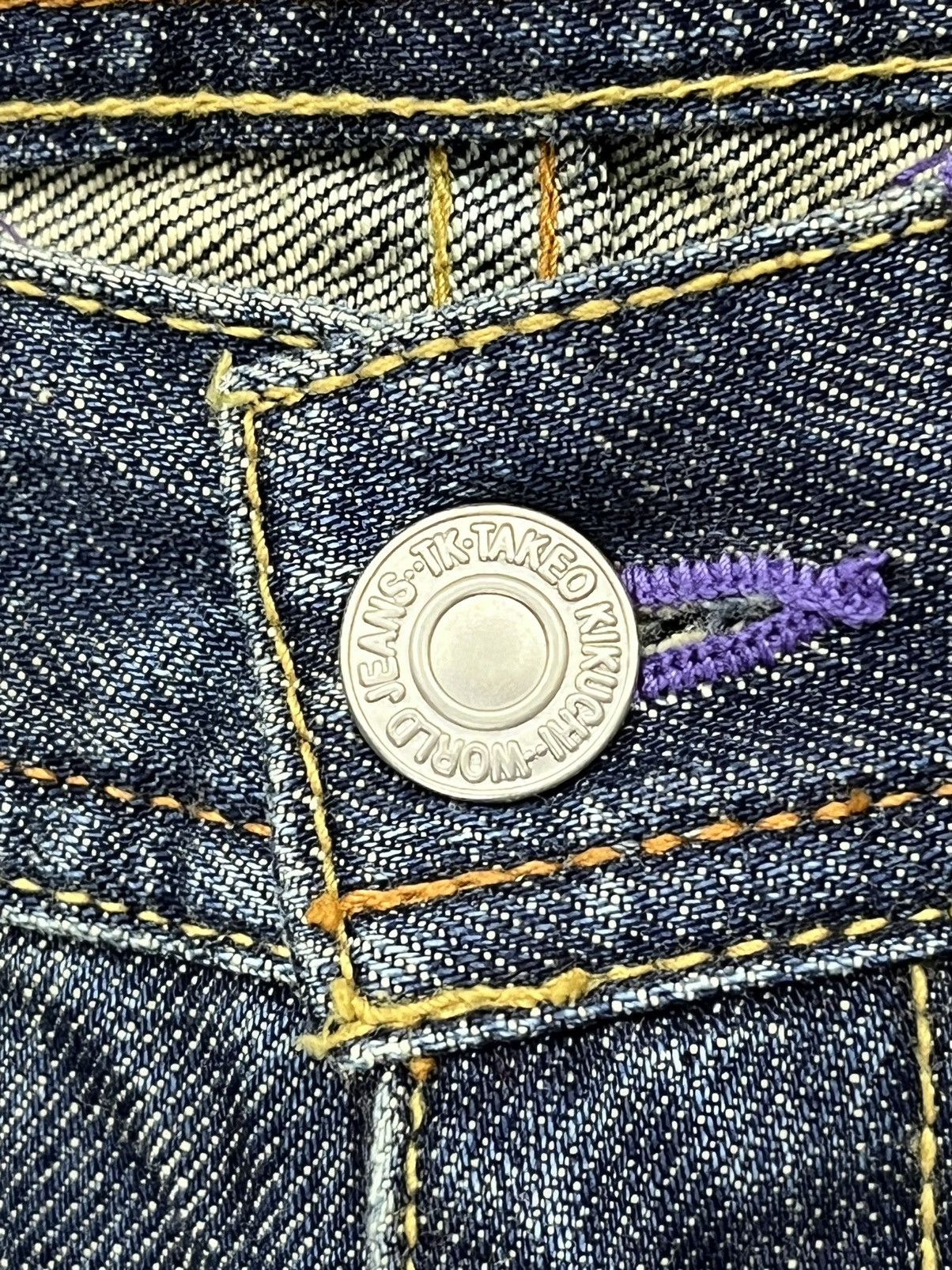 Takeo Kikuchi 🔥90’s TAKEO KIKUCHI Art Embroidery Flower Karakuri Tamashi Size US 29 - 11 Thumbnail