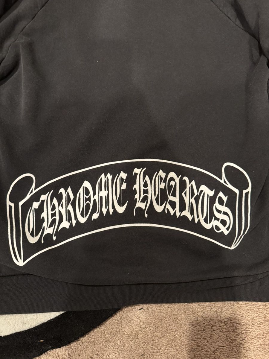 Chrome Hearts CHROME HEARTS 90’S OG SCROLL & DAGGER ZIP UP HOOD VERY RARE Size US M / EU 48-50 / 2 - 5 Thumbnail