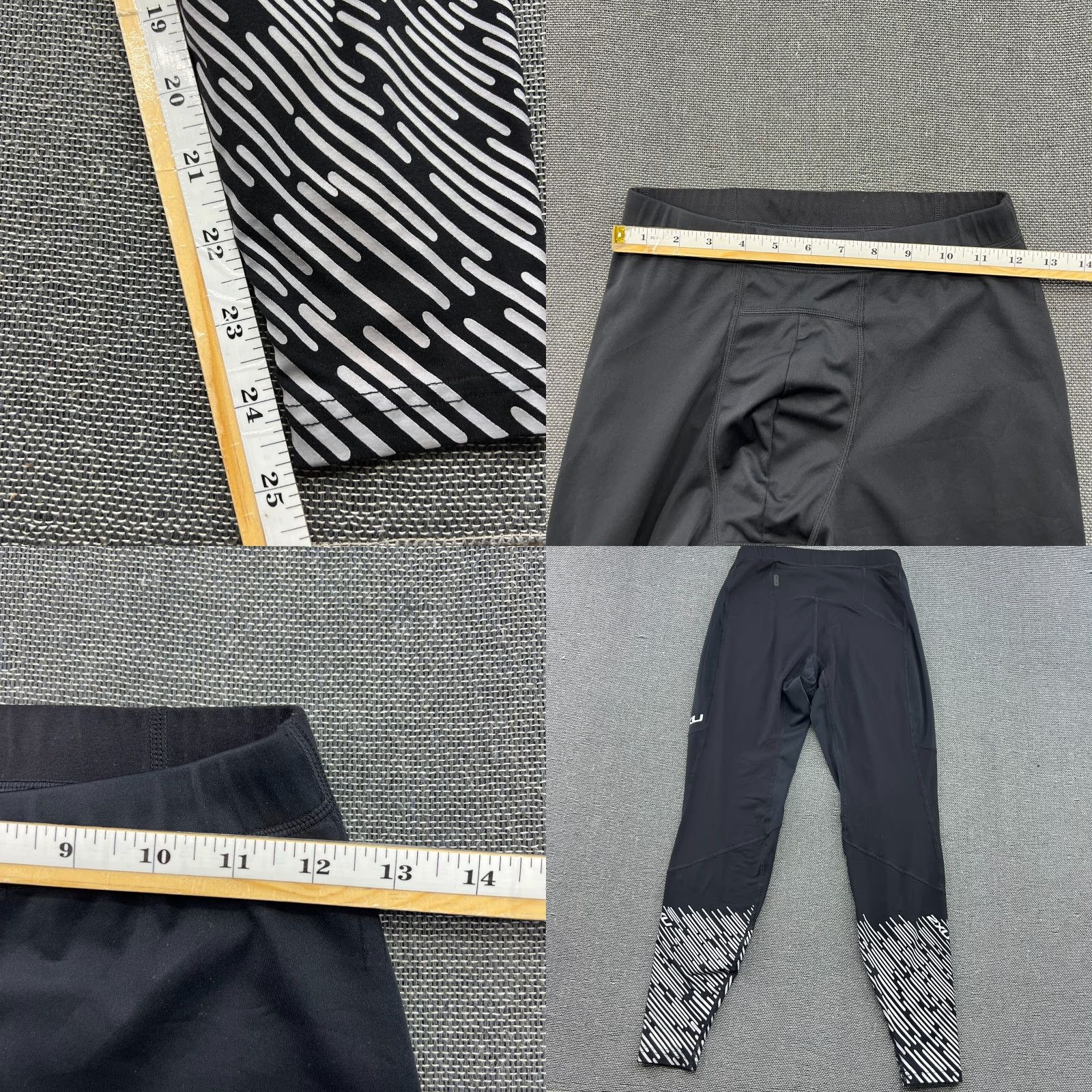 2XU 2XU Wind Defence Mens Compression Pants Sz M Running Sport Black Tights Athletic Size US 31 - 8 Thumbnail