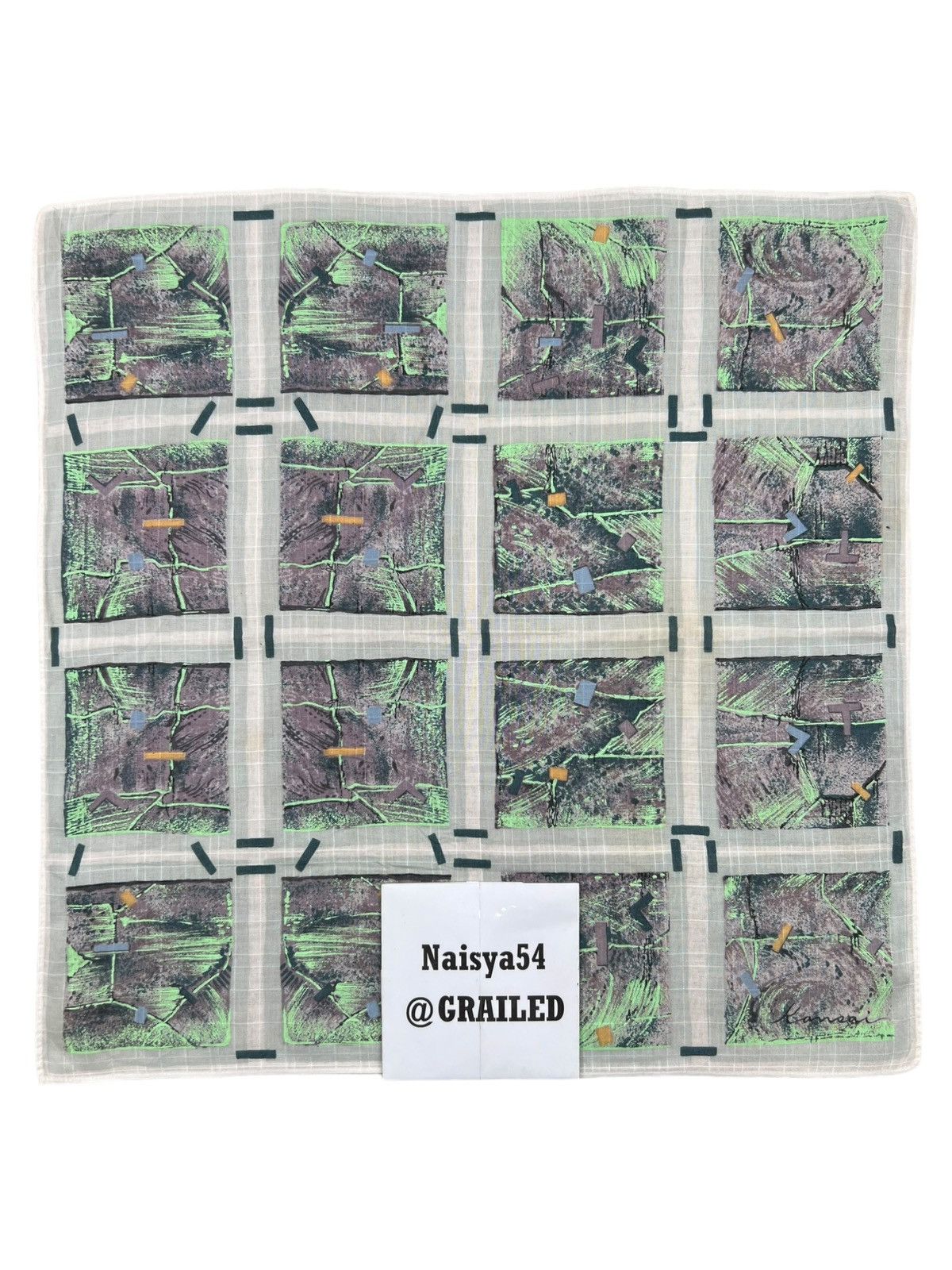 Kansai Yamamoto Kansai Handkerchief Neckerchief Bandana Pocketsquare Size ONE SIZE - 6 Thumbnail