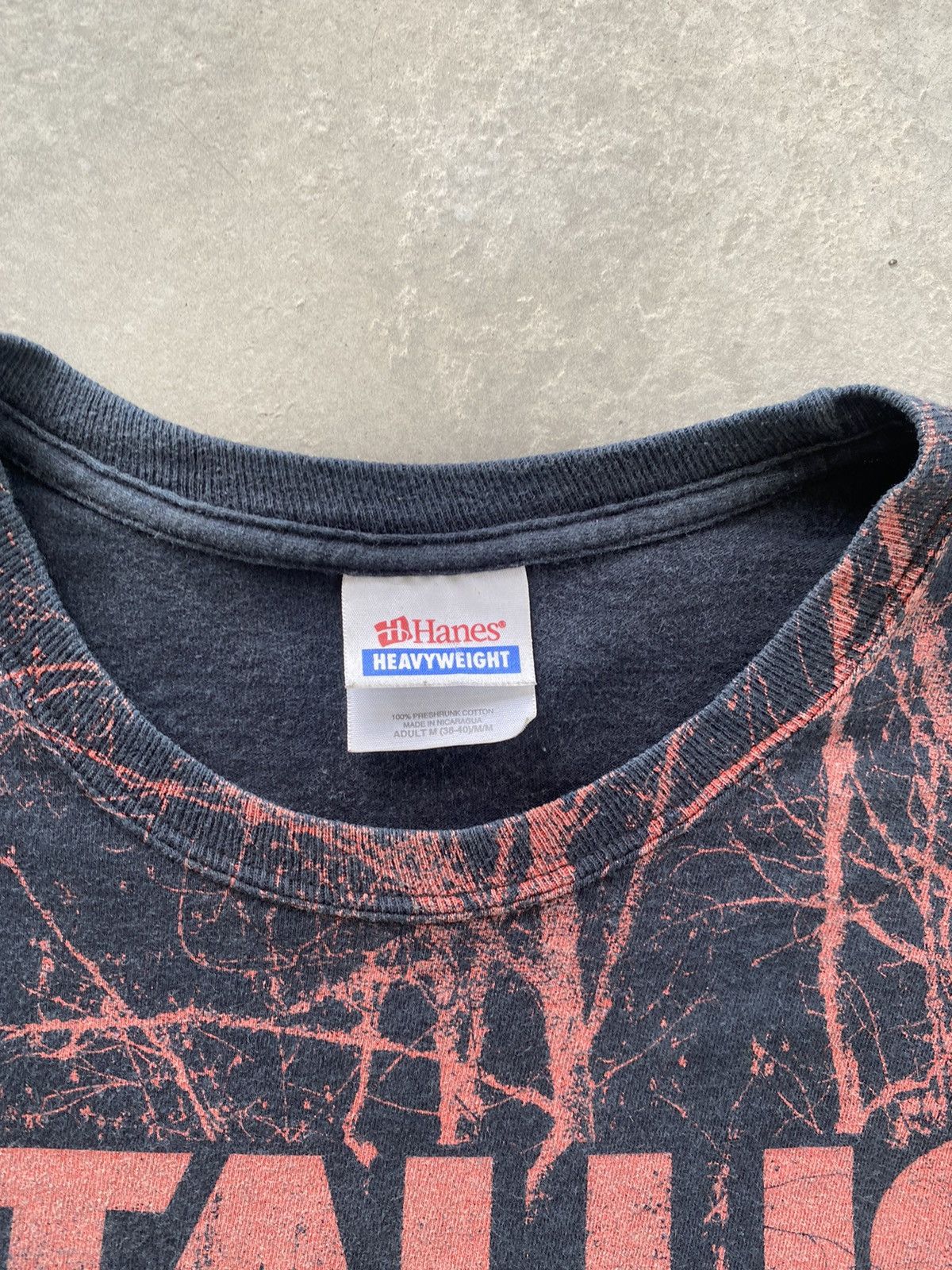 Hanes VINTAGE METALLICA FULLPRINT TEE Size US M / EU 48-50 / 2 - 3 Thumbnail