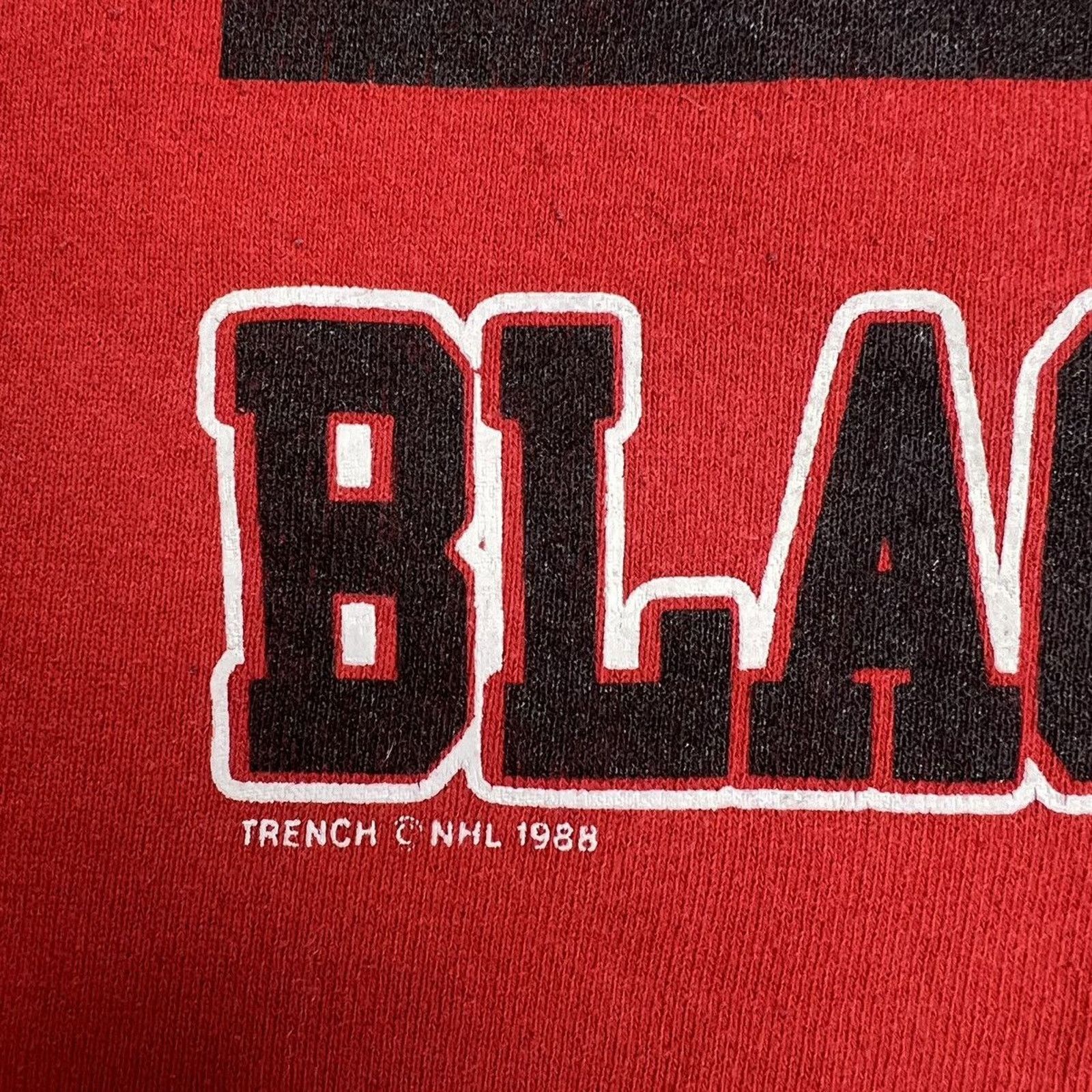 NHL × Vintage Vintage 1988 Chicago Blackhawks Sweatshirt Hockey Pullover Size US XL / EU 56 / 4 - 3 Thumbnail
