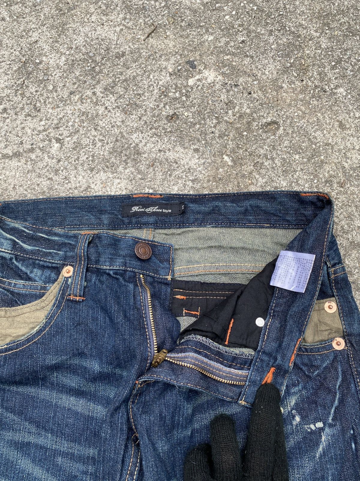 If Six Was Nine × Japanese Brand × Tornado Mart Root Three Japan Claw Mark Design Flare Denim Size US 30 / EU 46 - 13 Thumbnail