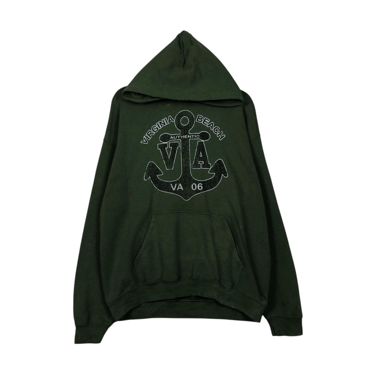 Japanese Brand 📌Vintage Hoodie Pull Over Virginia Beach Spell Out Big Logo Size US L / EU 52-54 / 3 - 2 Thumbnail