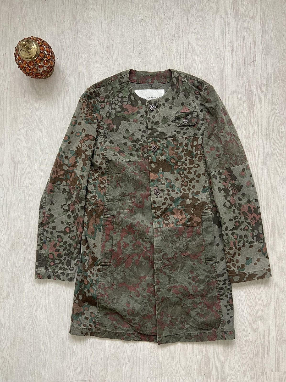 Issey Miyake × Sunao Kuwahara Vintage Archive 1990’s Sunaokuwahara Patchwork Army Jacket Size M / US 6-8 / IT 42-44 - 1 Thumbnail