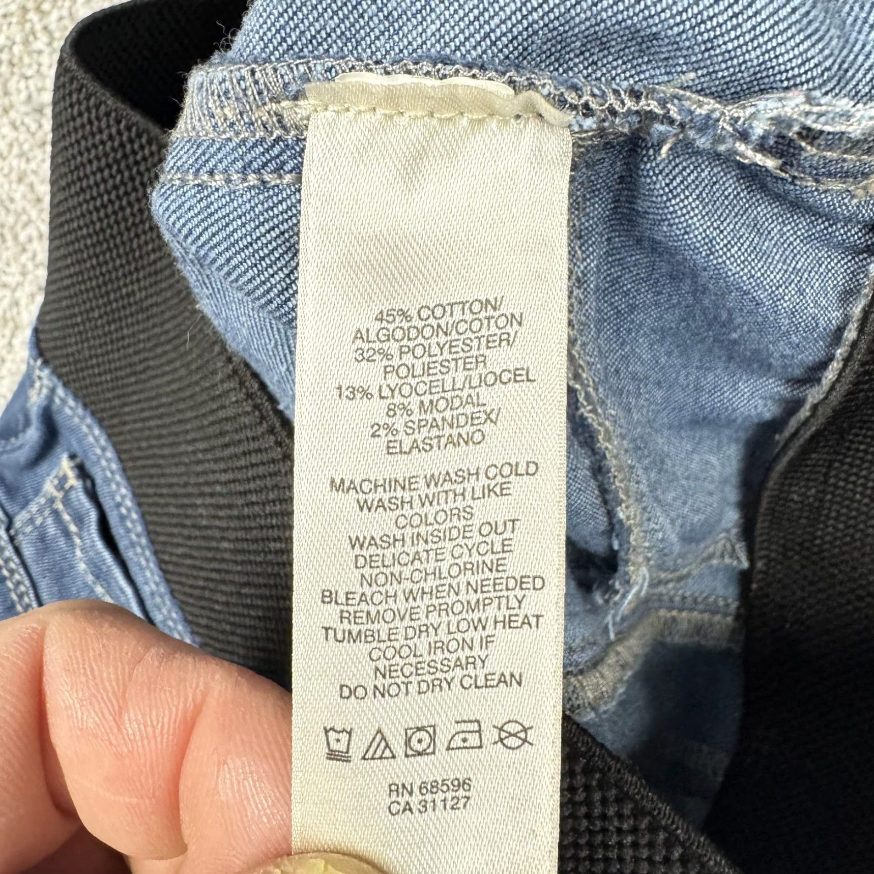 DKNY DKNY Jeans Jegging Womens 10 Blue Medium Wash Pull On Elastic Waist Denim Ankle Size 32" / US 10 / IT 46 - 7 Thumbnail