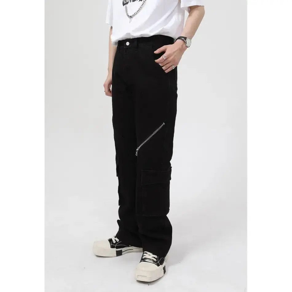 Japanese Brand Retro loose straight leg micro flared jeans Size US 32 / EU 48 - 2 Thumbnail