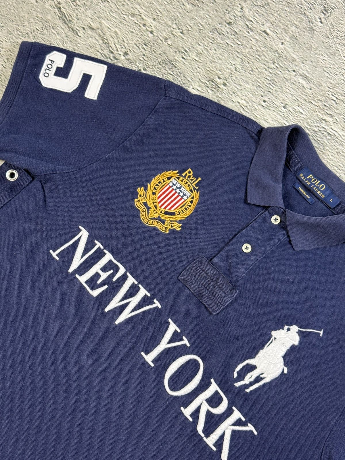 Ralph Lauren Chief Keef Polo Ralph Lauren New York navy blue Polo T-shirt Size US L / EU 52-54 / 3 - 2 Thumbnail