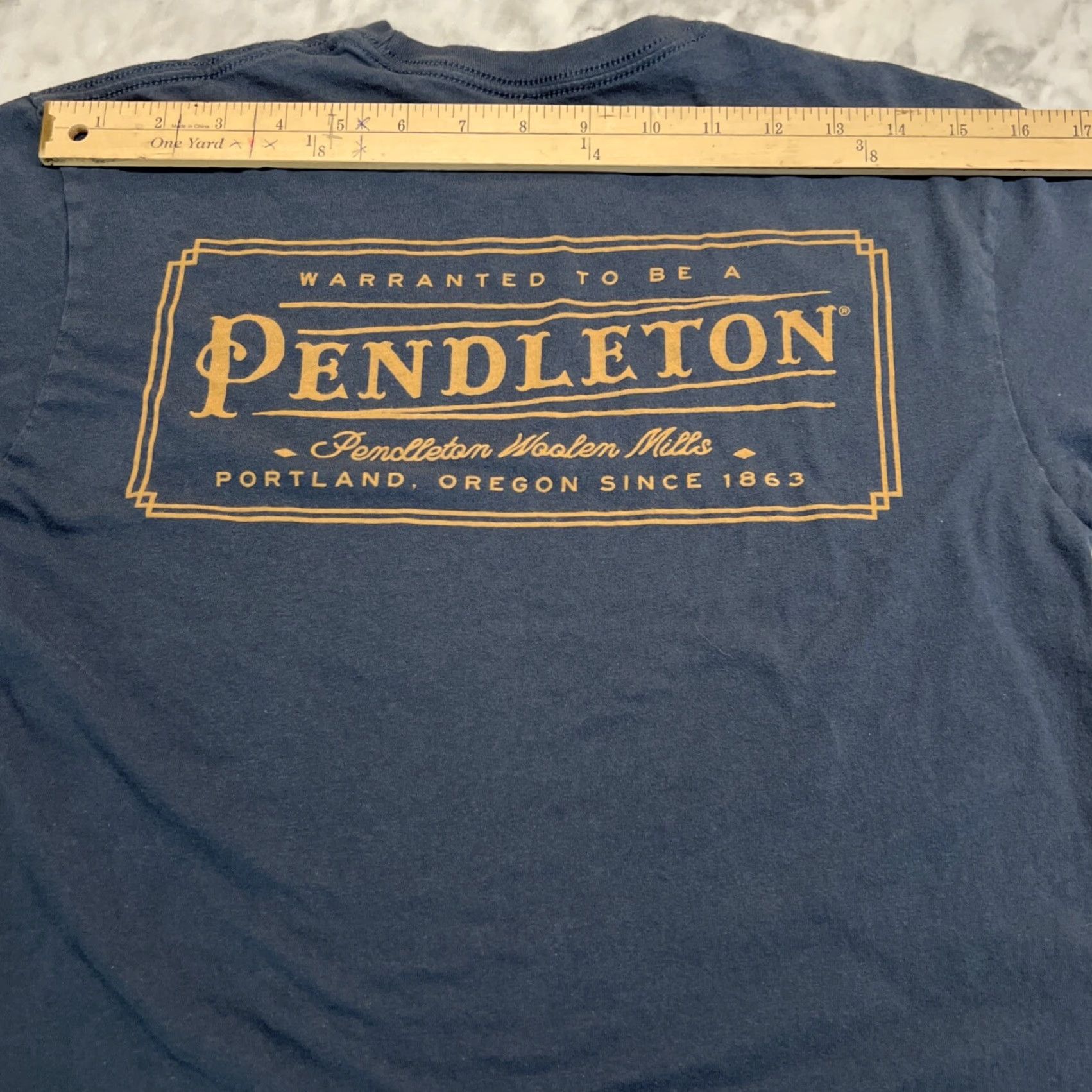 Pendleton Pendleton T Shirt Men Small Blue Logo 100% Cotton Size US S / EU 44-46 / 1 - 8 Thumbnail